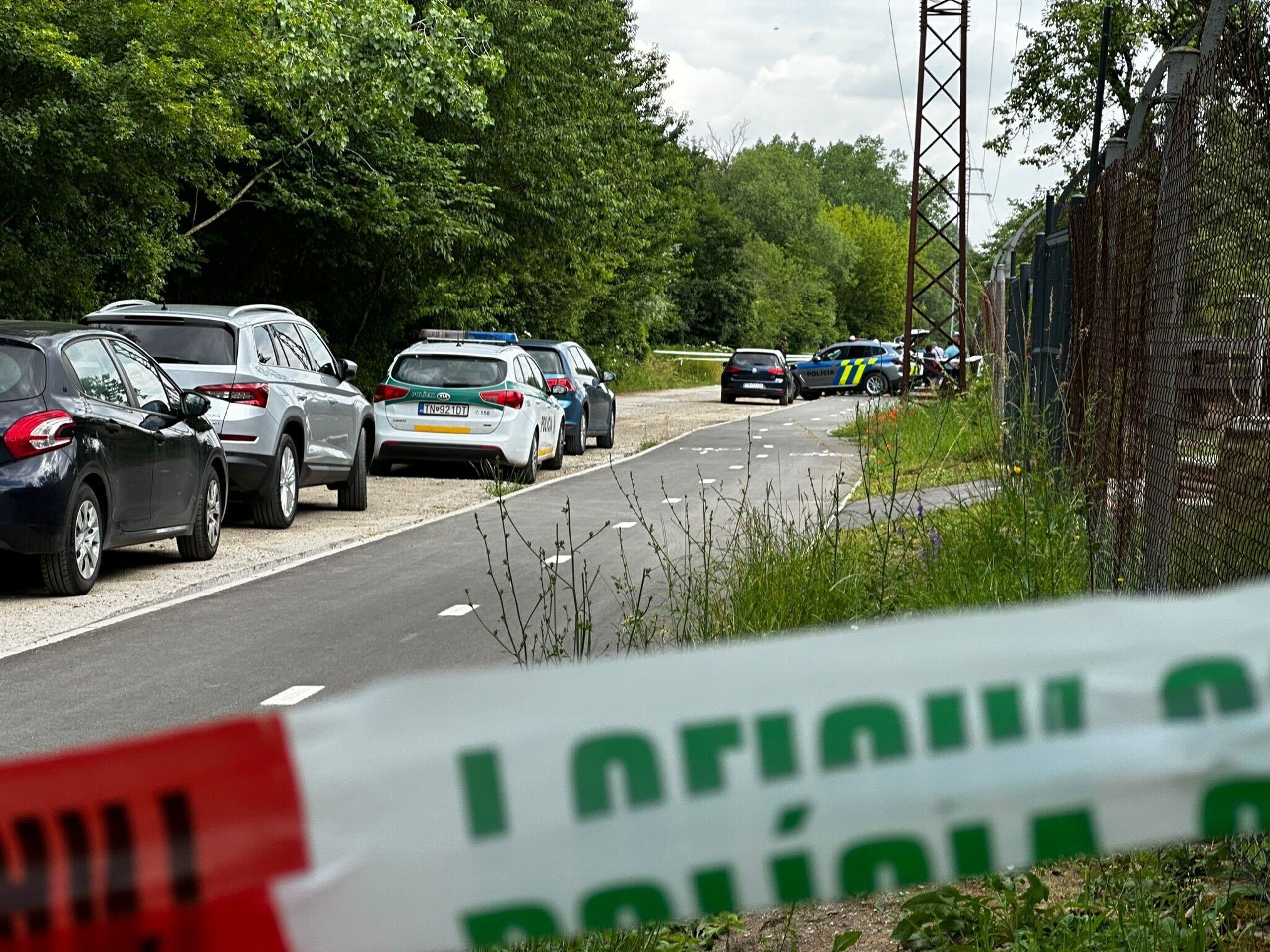 Polícia na mieste tragédie 