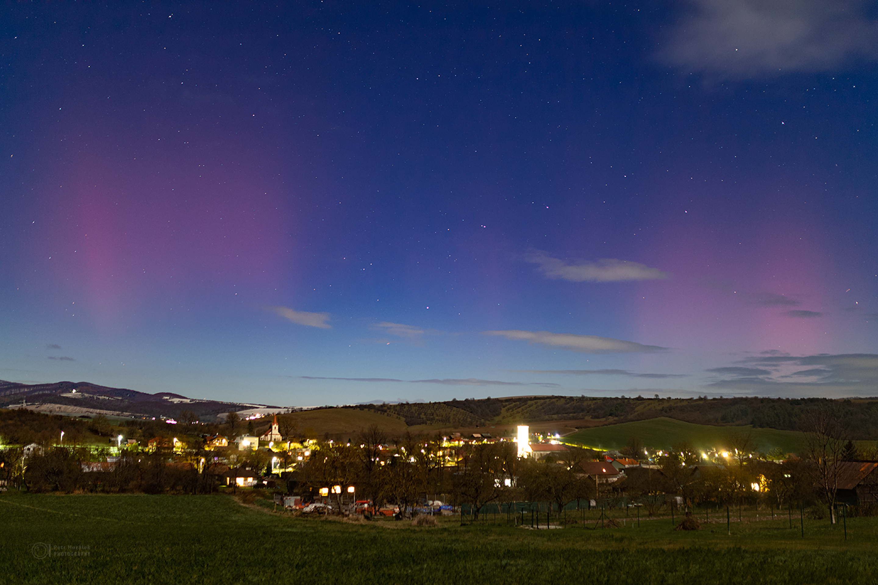 Polárna žiara nad východným Slovenskom (25. 11.)