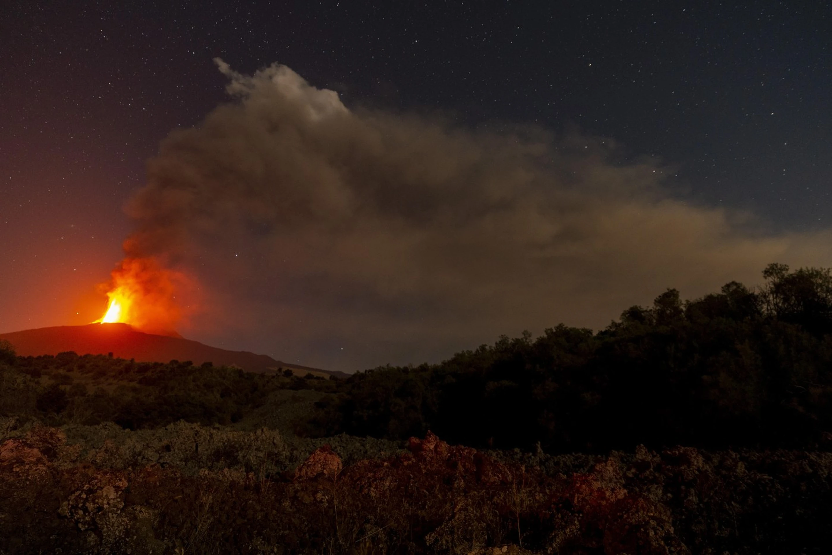 Etna dala o sebe opäť vedieť