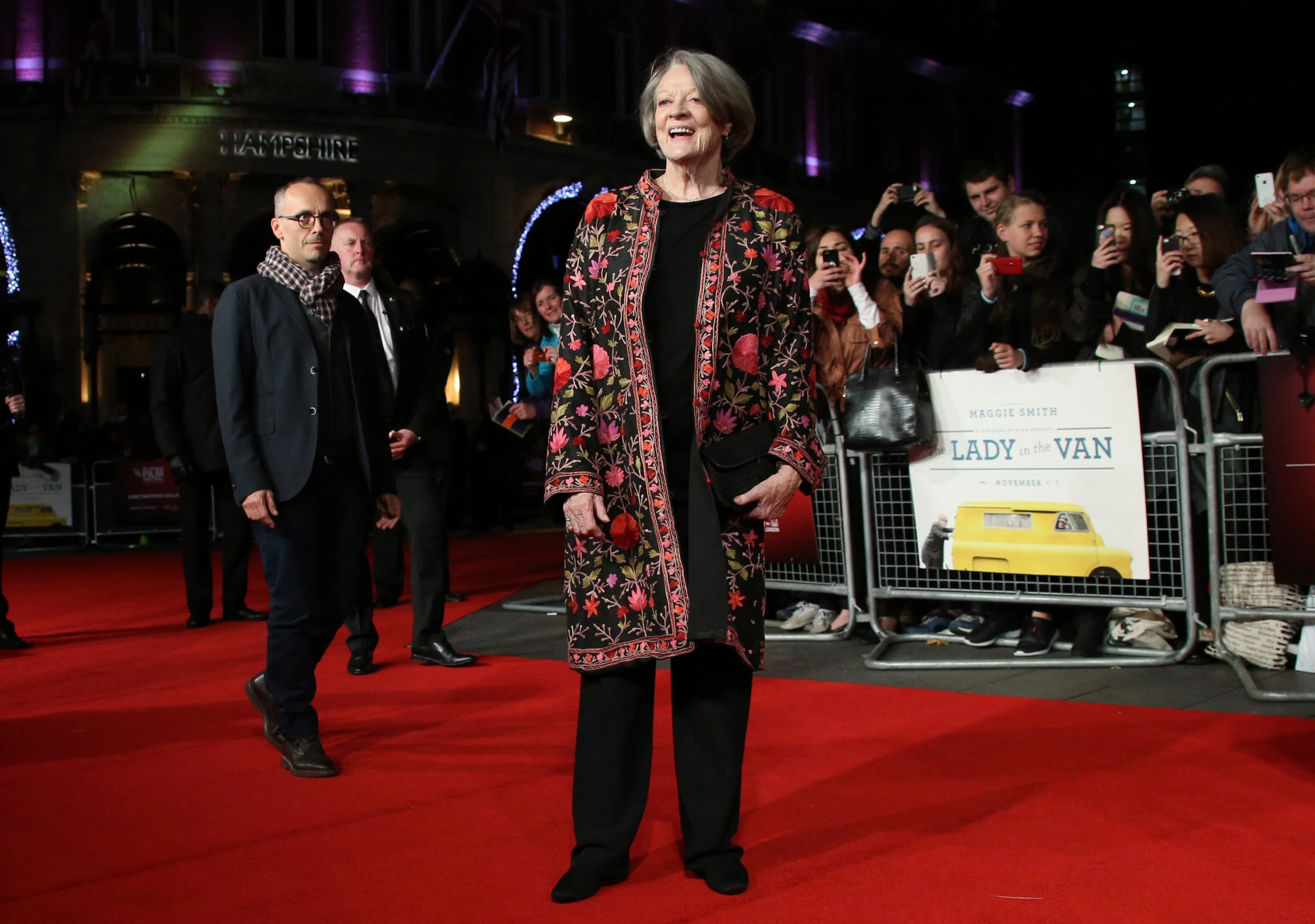 Maggie Smith na červenom koberci