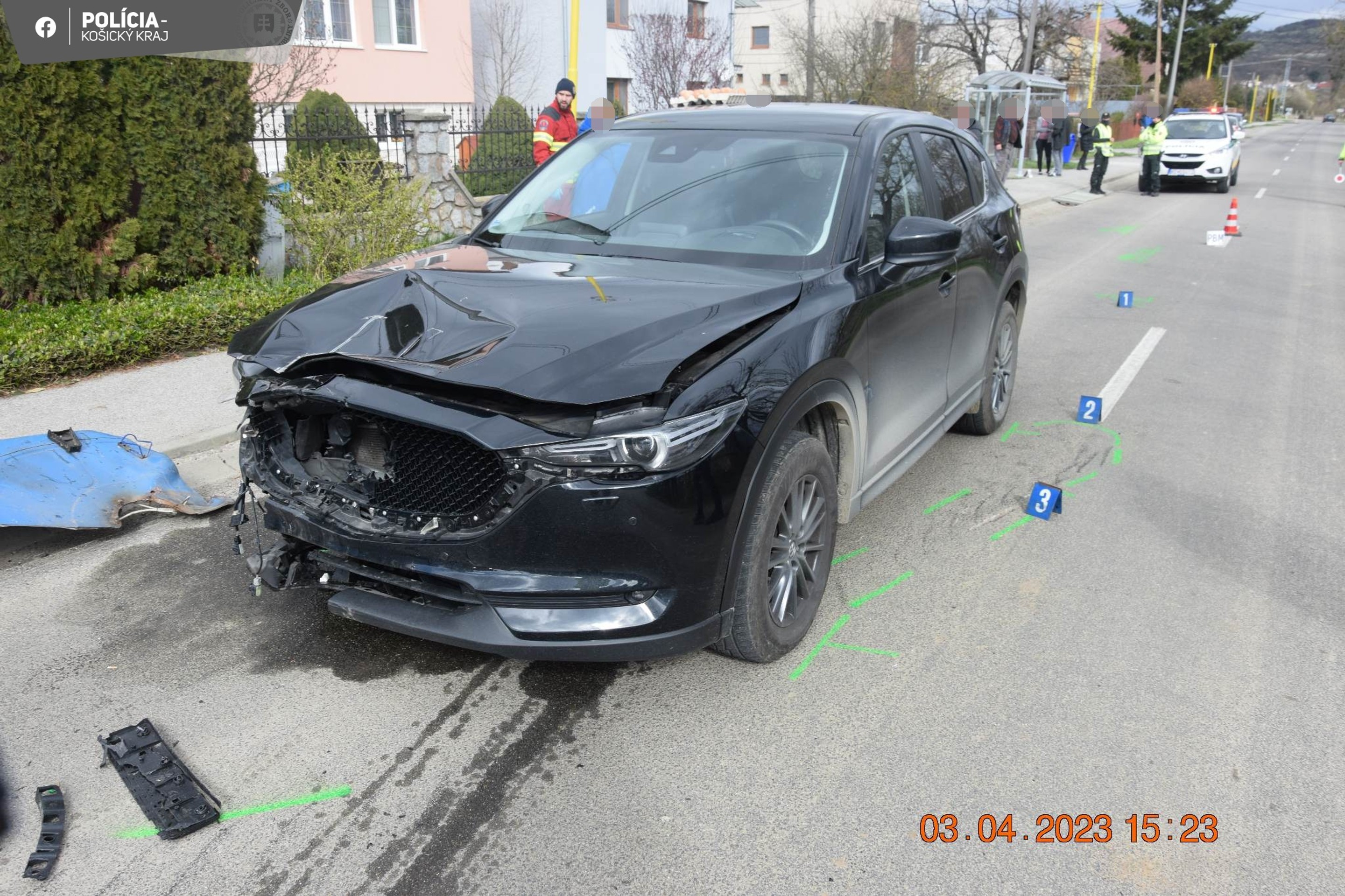 Tragická nehoda v obci Sady nad Torysou.