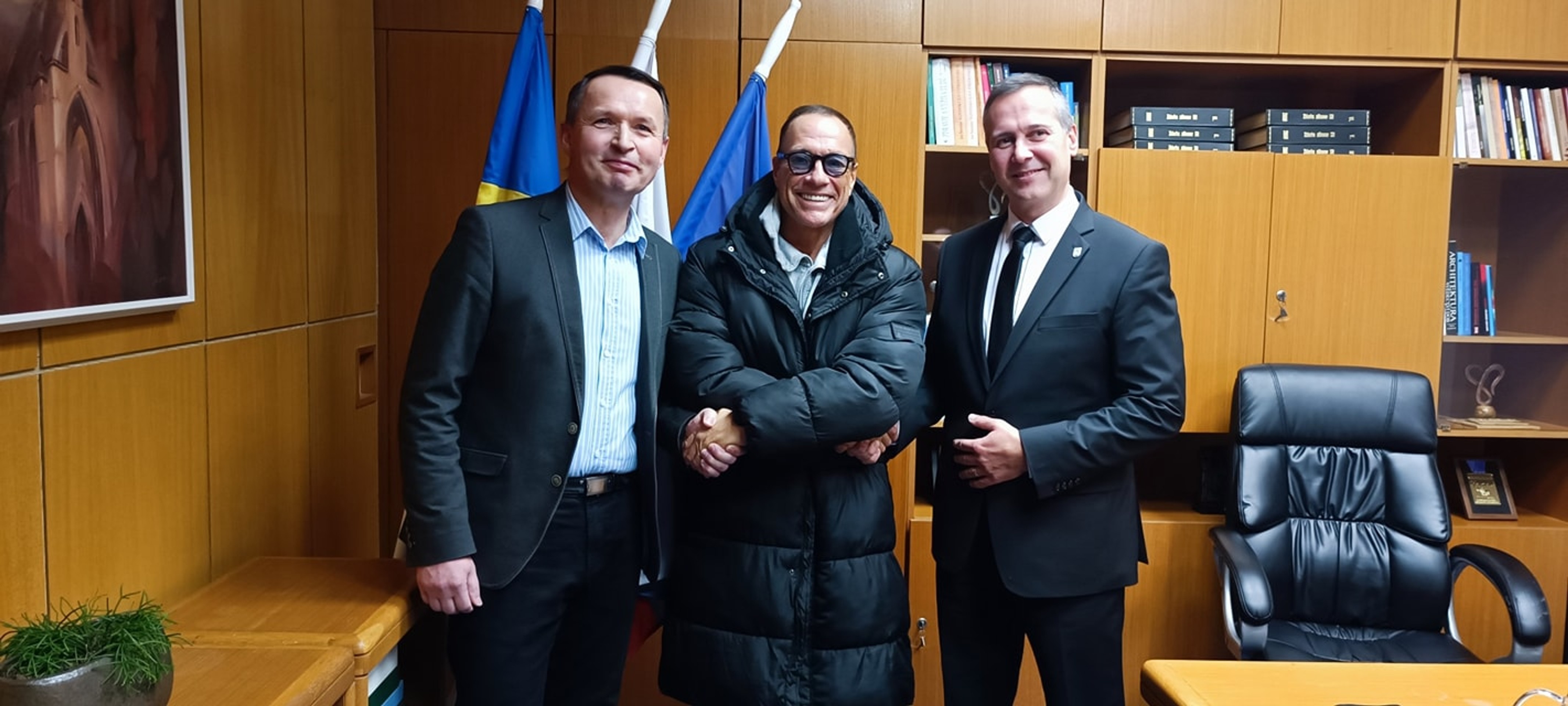 Jean-Claude van Damme v Michalovciach.