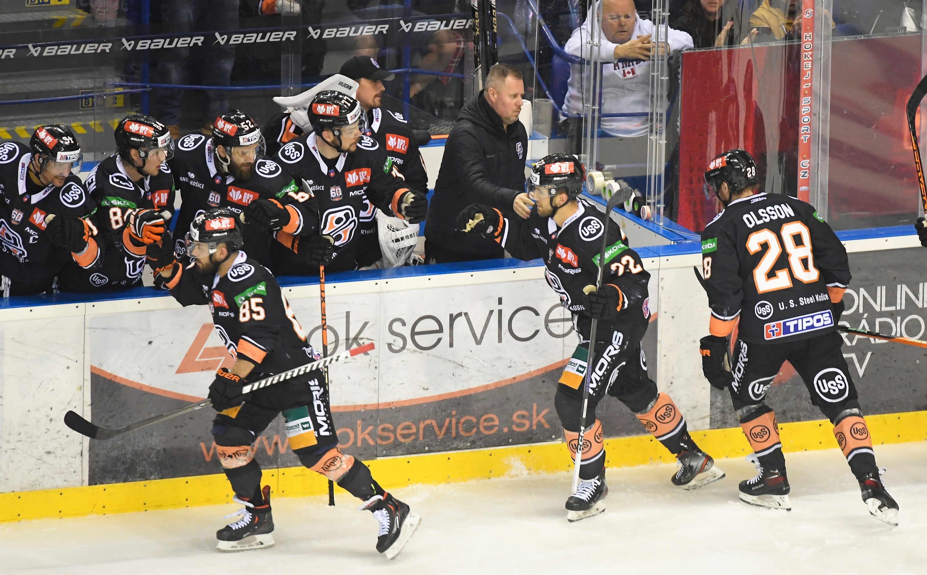 Radosť hráčov Košíc.