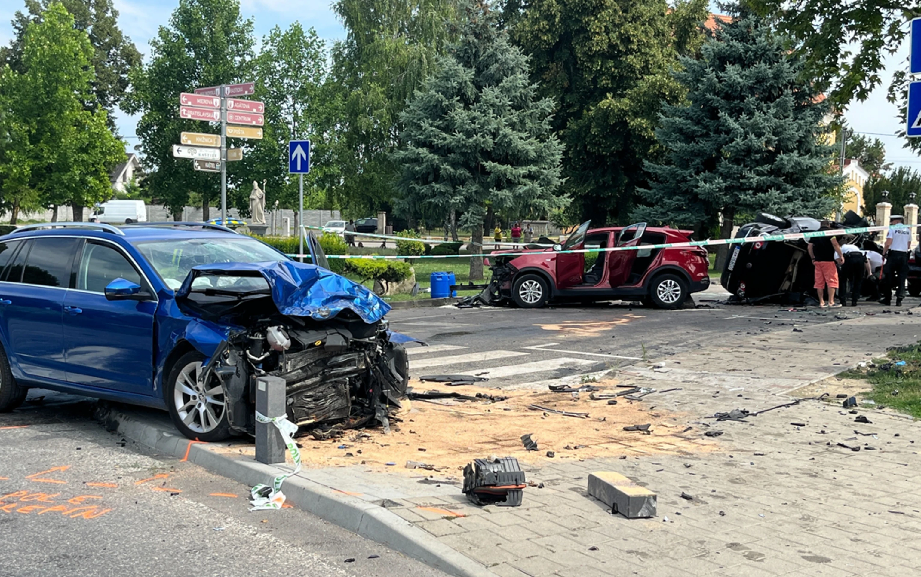 Policajná naháňačka v Tomášove.
