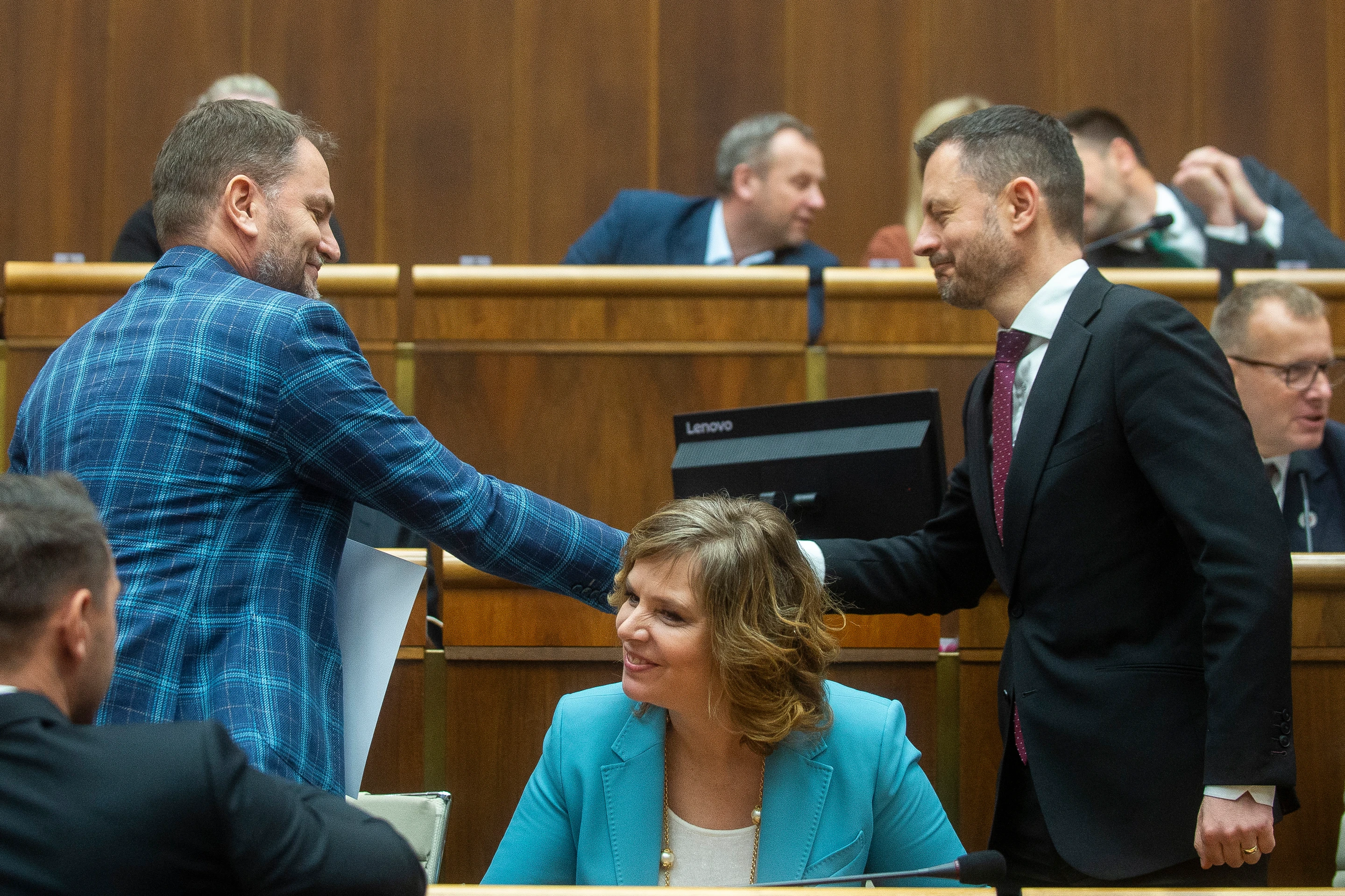 Igor Matovič a Eduard Heger.