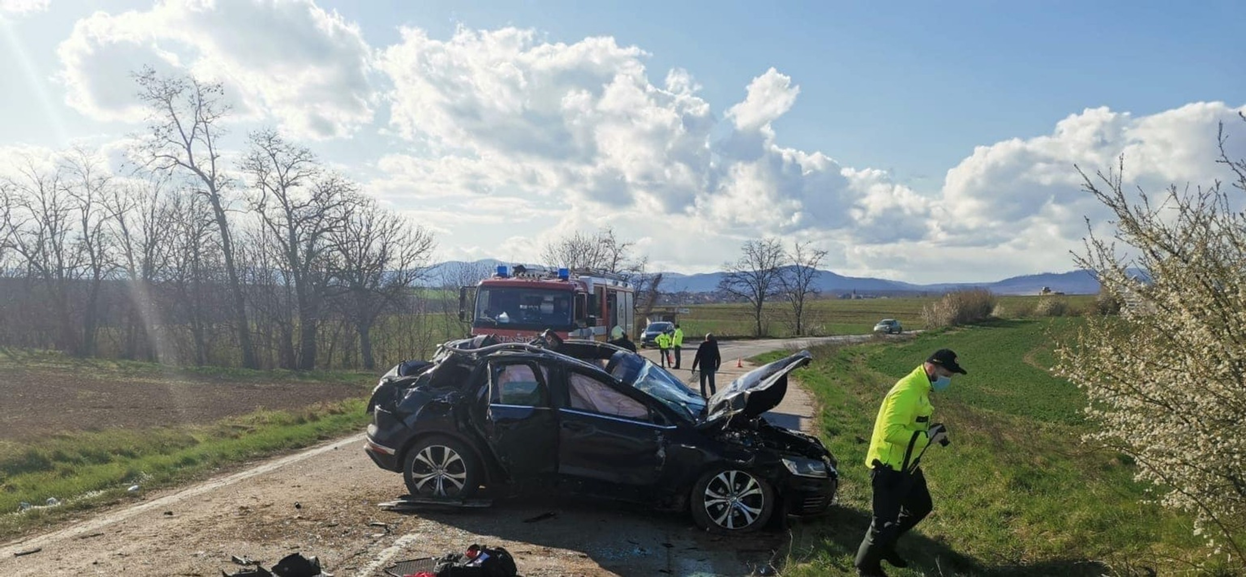 Nehoda pri Budmericiach.