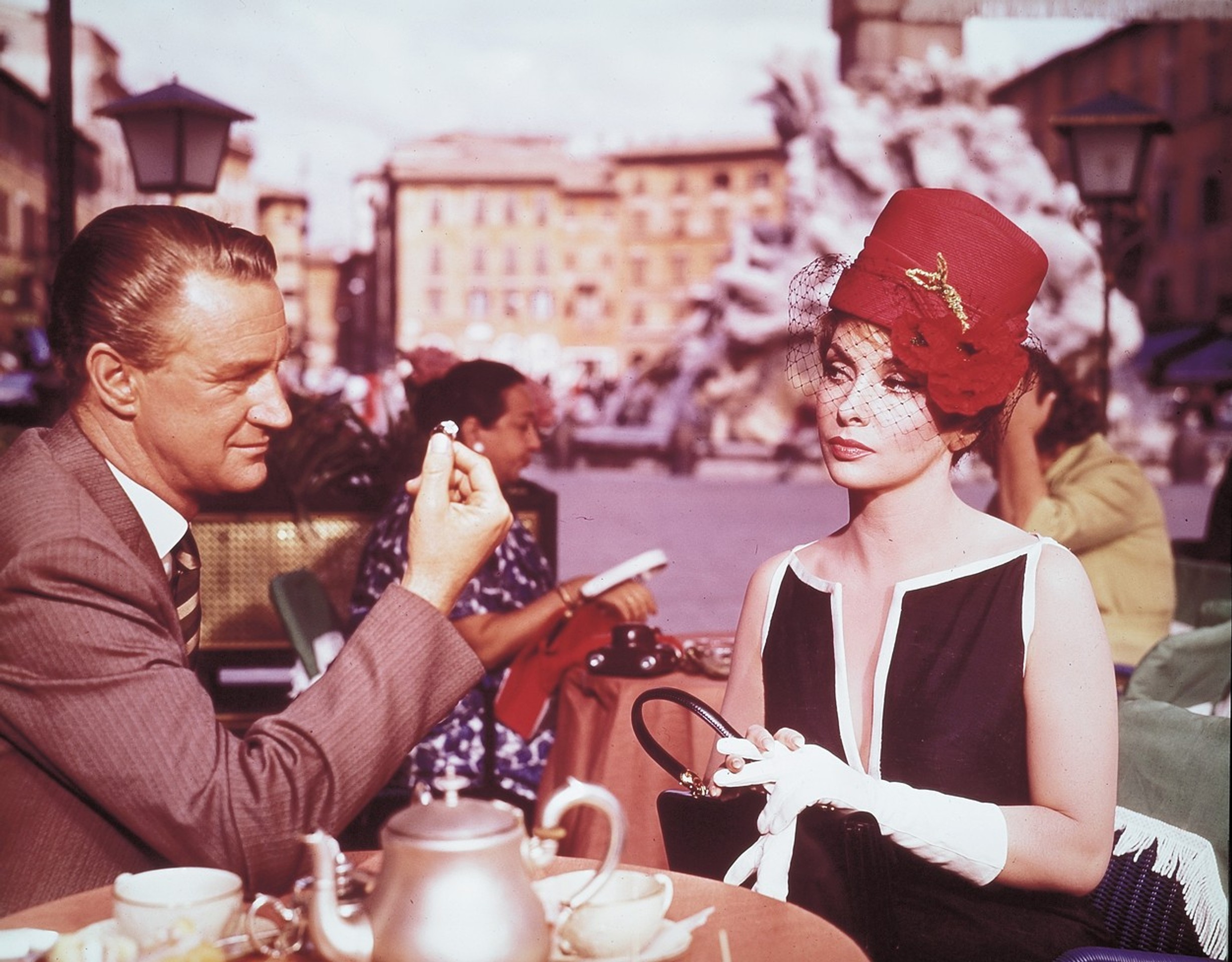 Ronald Howard a Gina Lollobrigida na archívnej snímke z roku 1961.