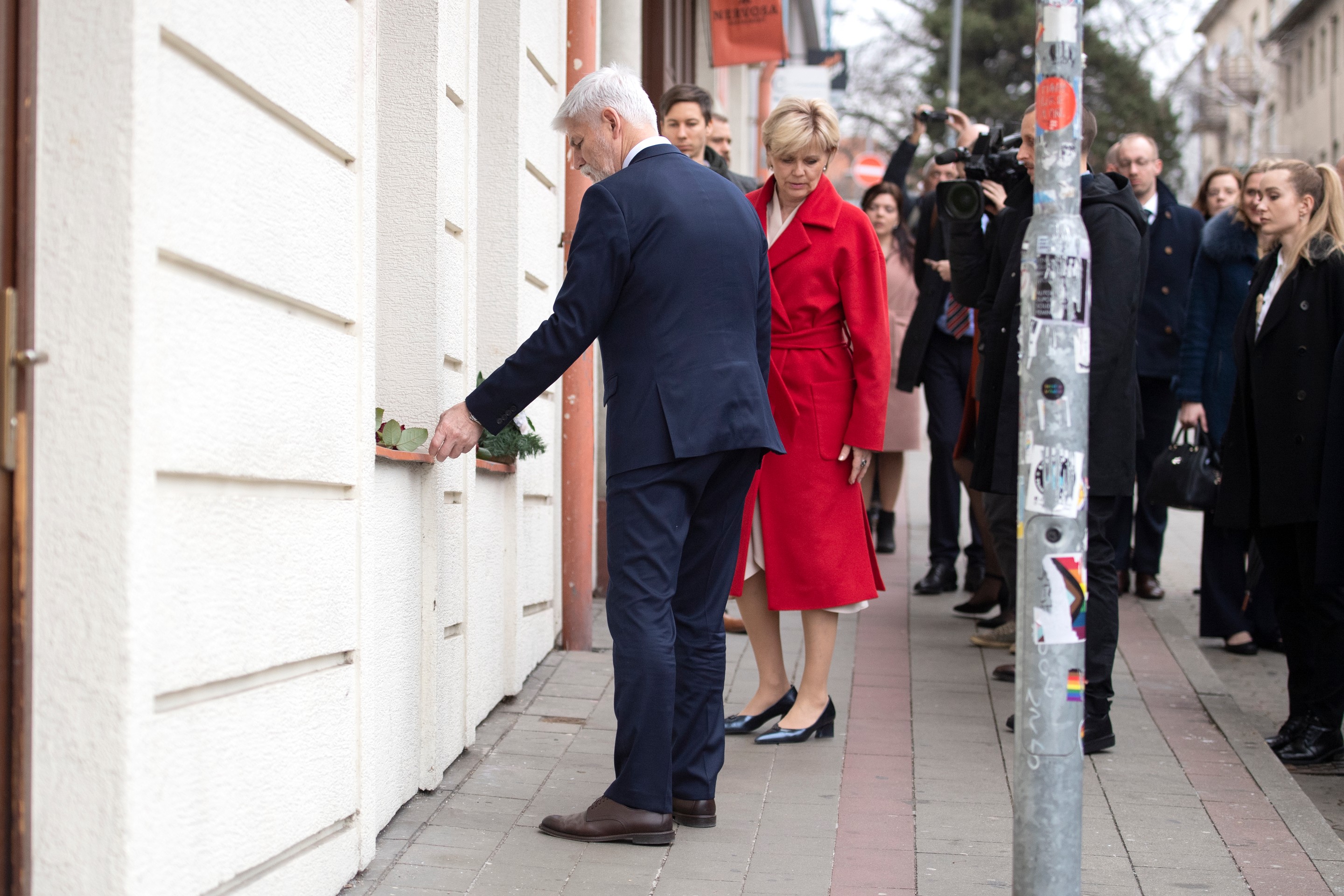 Nový český prezident Petr Pavel na návšteve Slovenska.