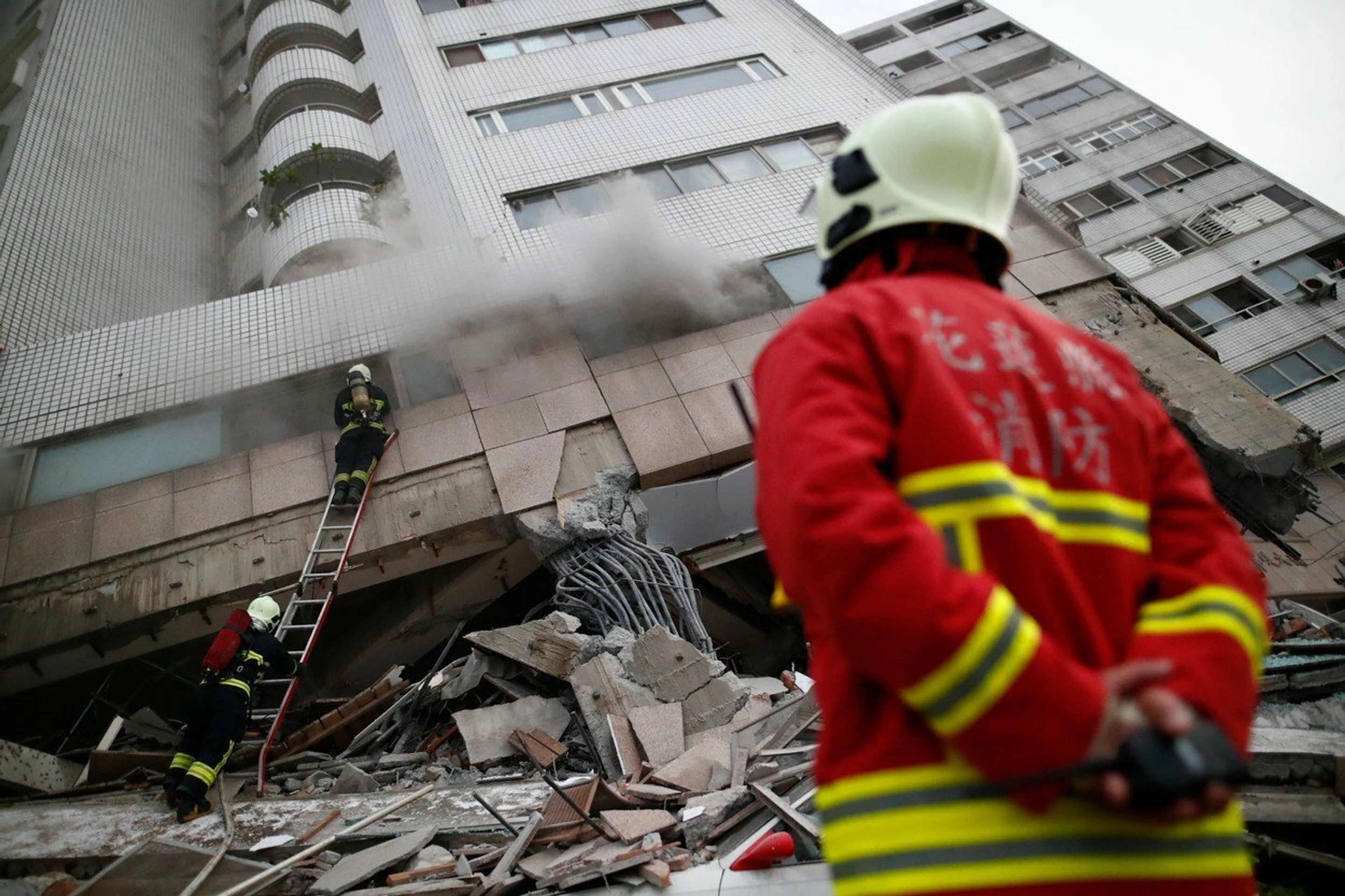 Na miesto najviac postihnuté miesto prišla aj taiwanská prezidentka Cchaj Jing-wen. 