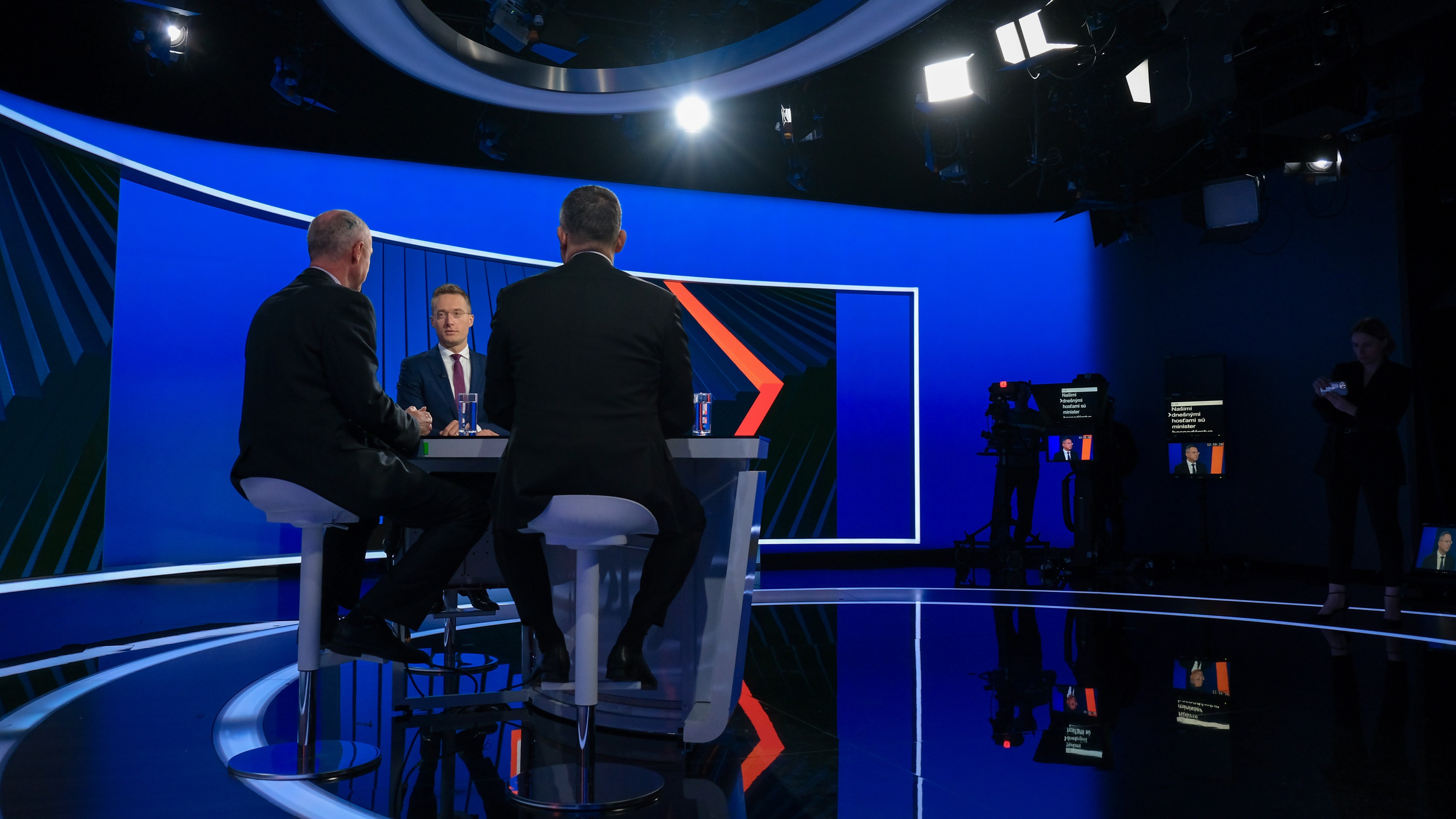 Ladislav Kamenický a Karel Hirman v relácii Na telo.