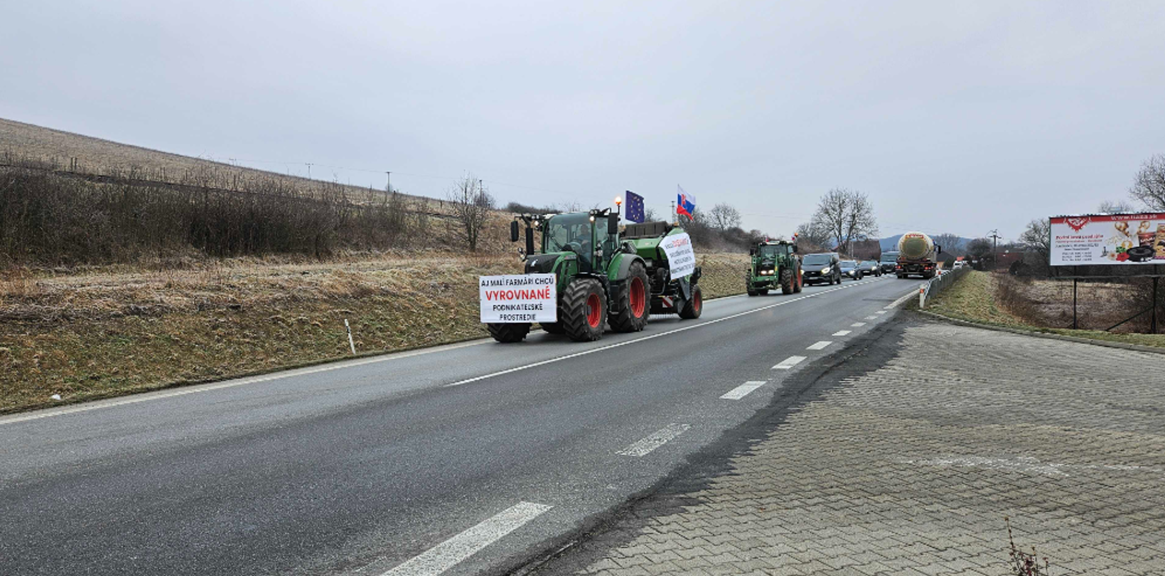 Protest farmárov v Prešove.