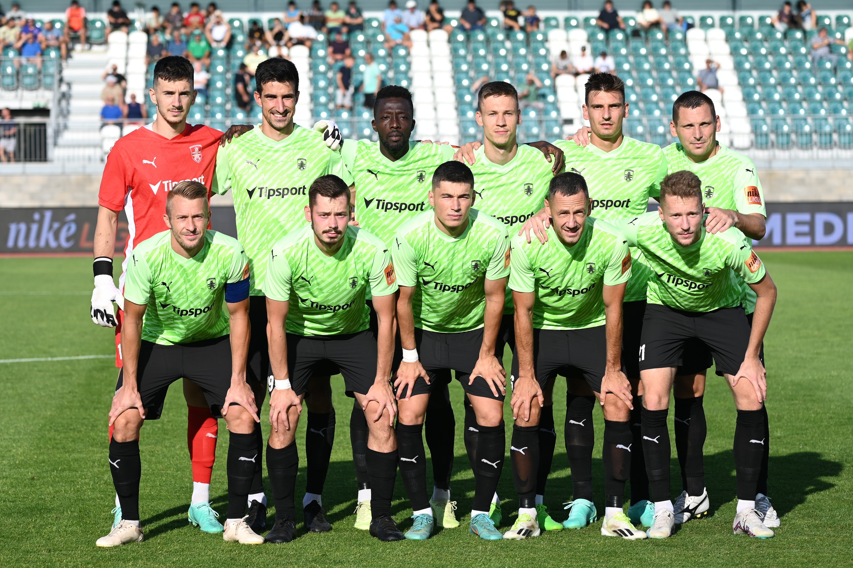 Na snímke hráči základnej jedenástky Skalice.