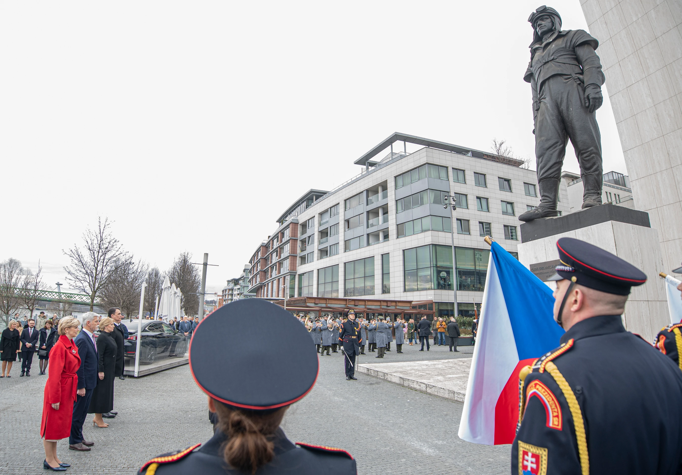 Nový český prezident Petr Pavel na návšteve Slovenska.