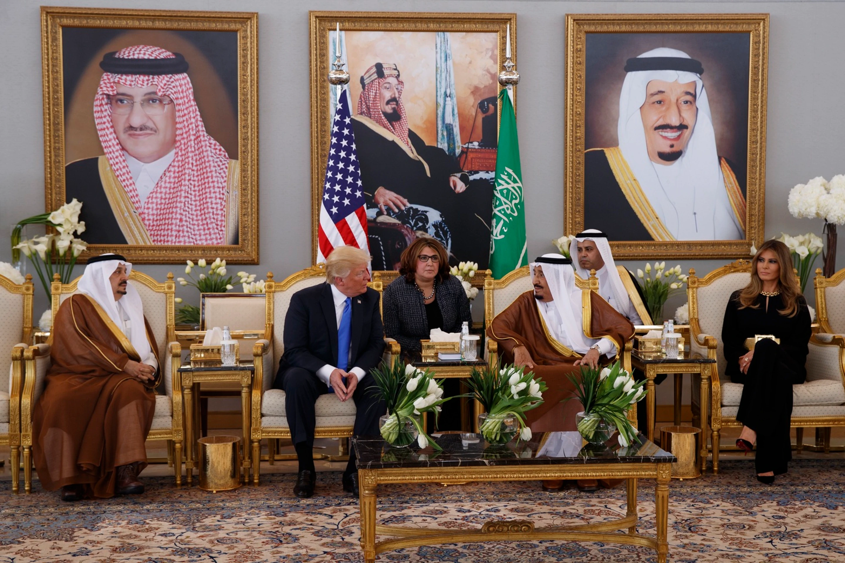Donald Trump s manželkou na návšteve v Saudskej Arábii