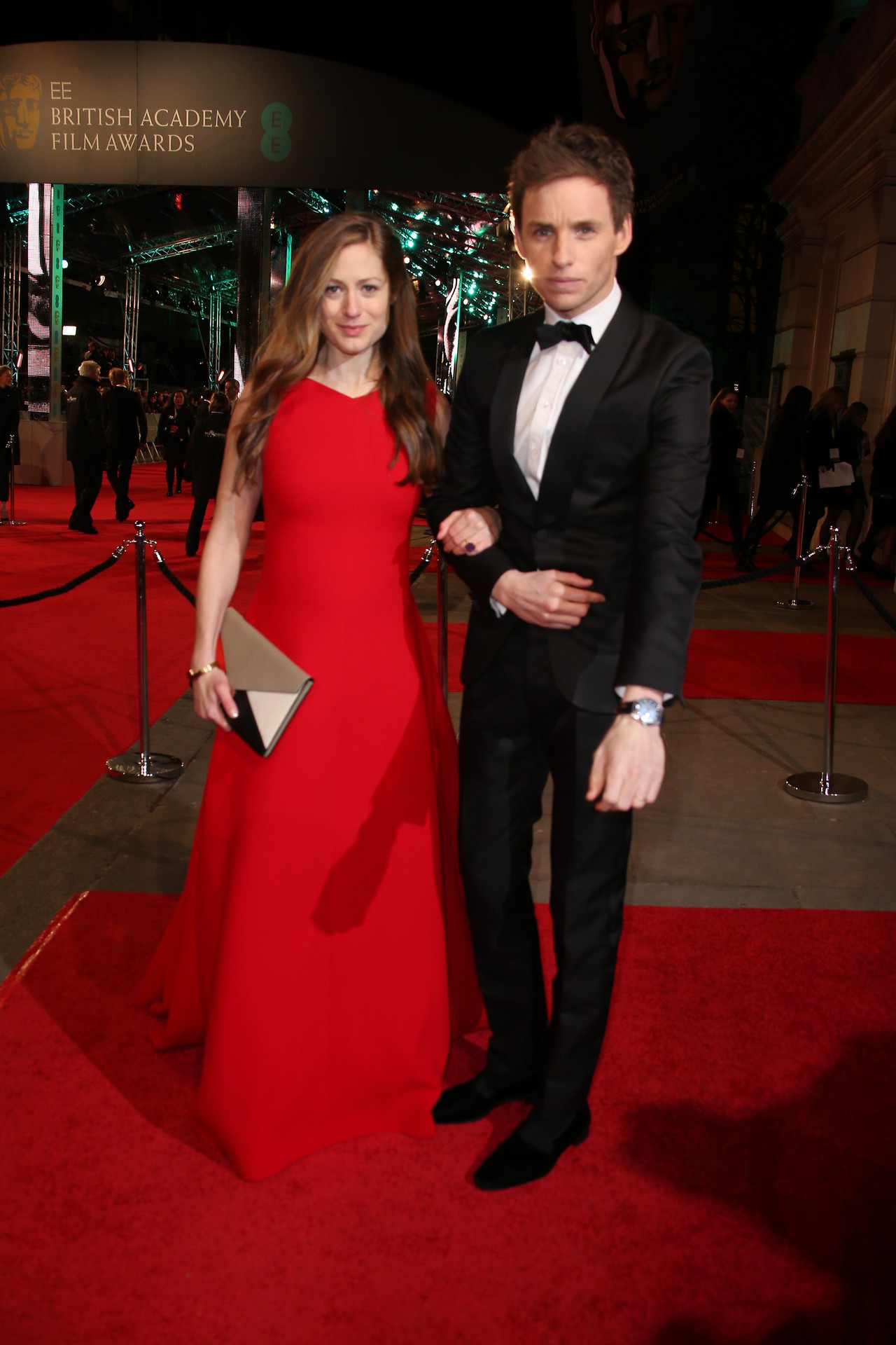 Eddie Redmayne s manželkou