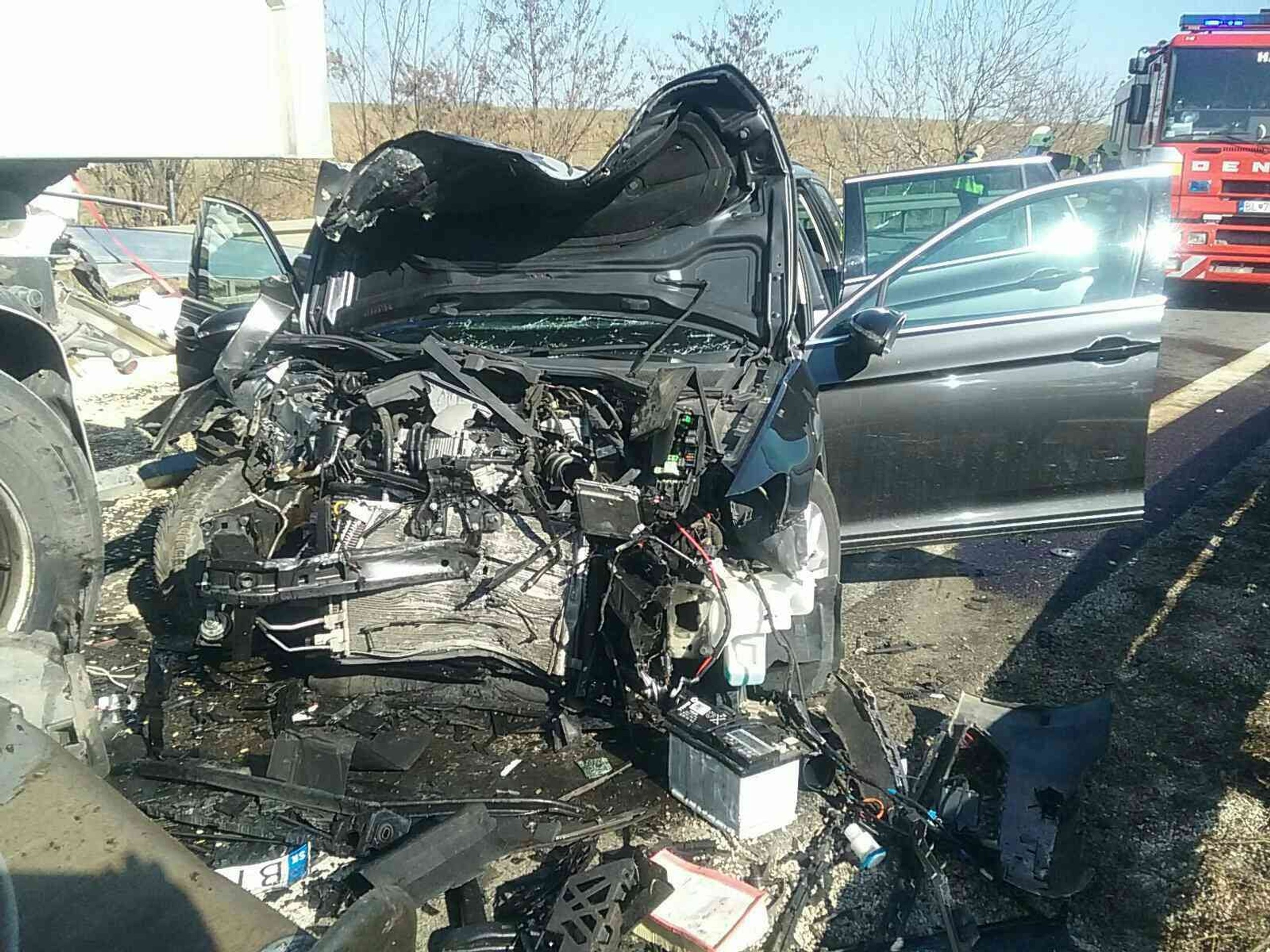 Nehoda v smere z Nitry do Trnavy.