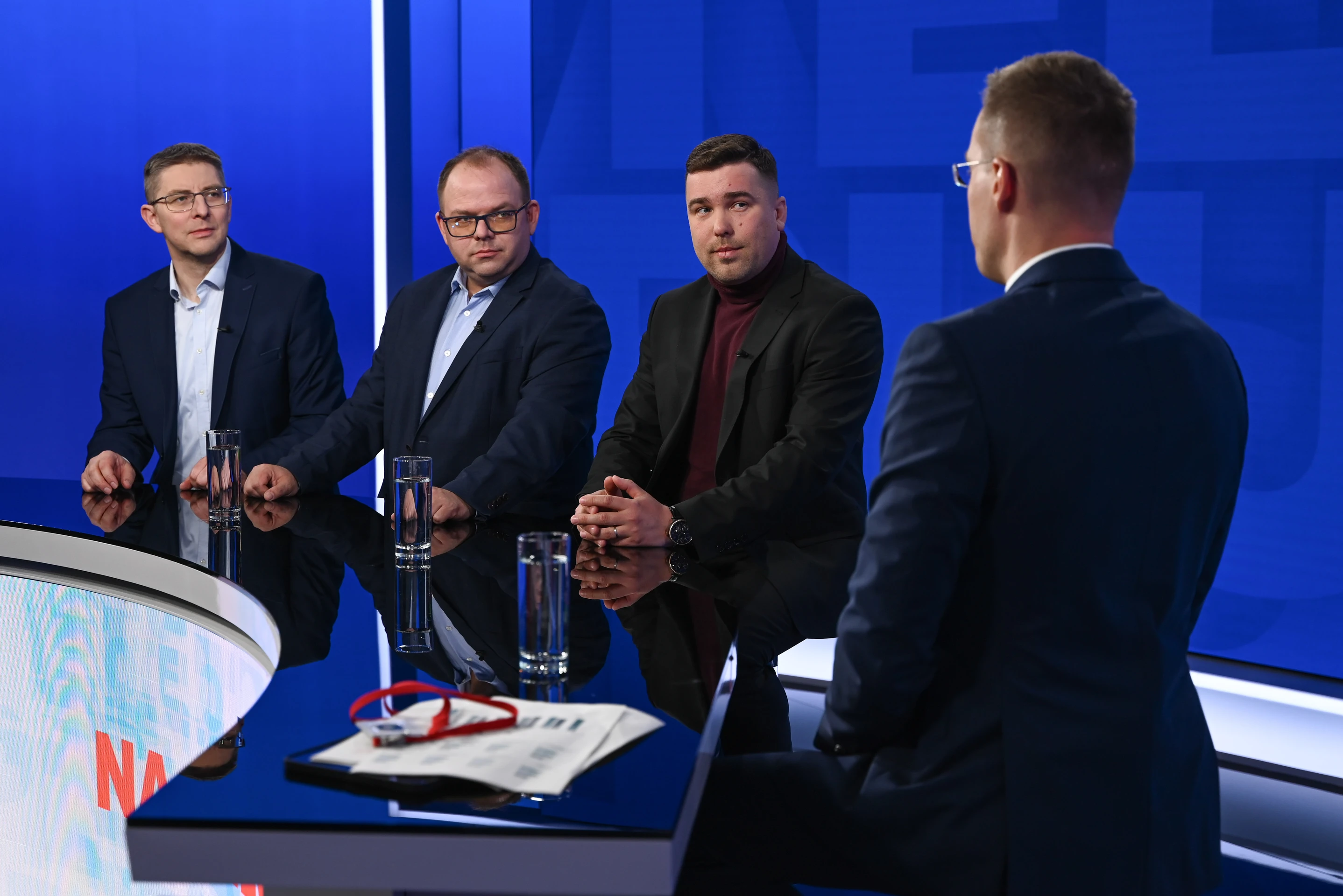 Martin Slosiarik, Václav Hřích a Jakub Hankovský v relácii Na telo plus.