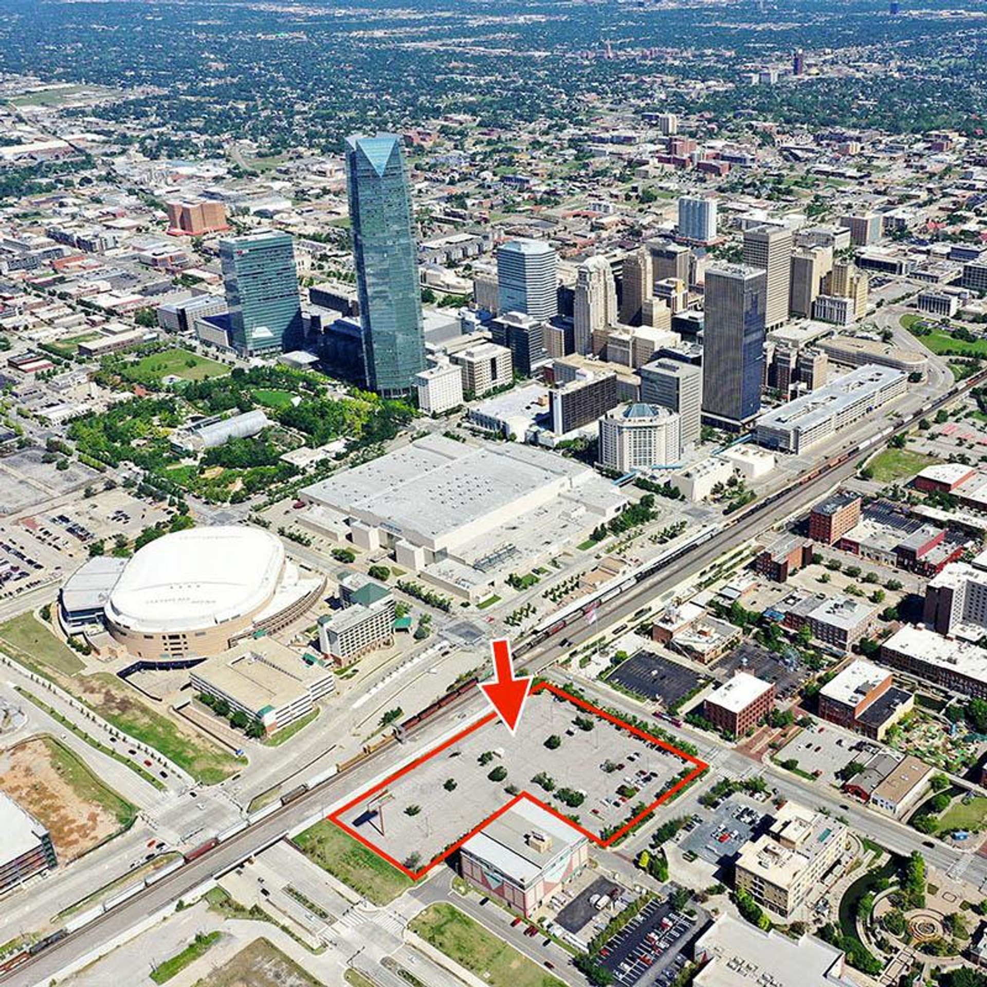 Pozemok, na ktorom vyrastie mrakodrap.