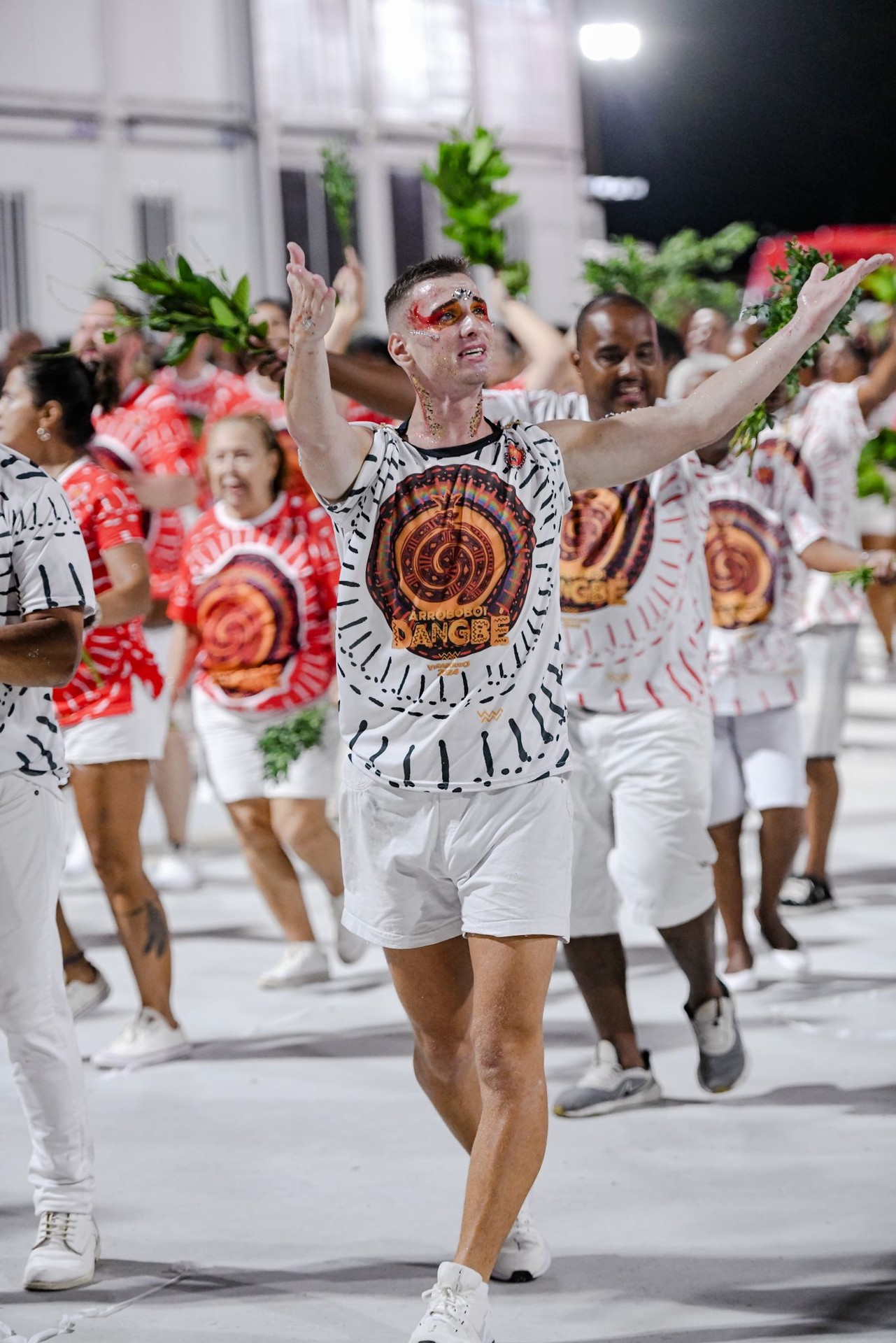 Lukáš počas generálky pred karnevalom.