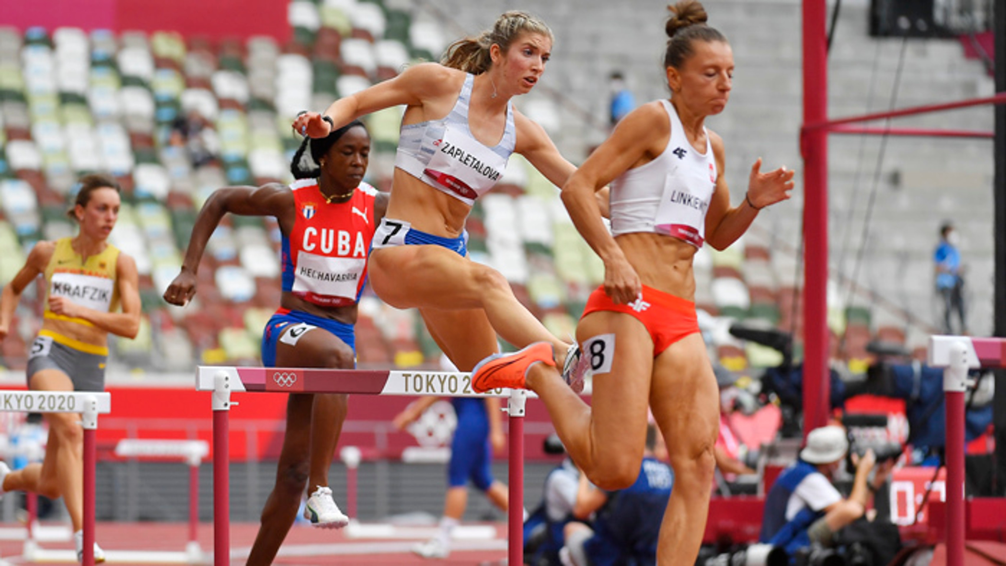 Emma Zapletalová  na OH v Tokiu.