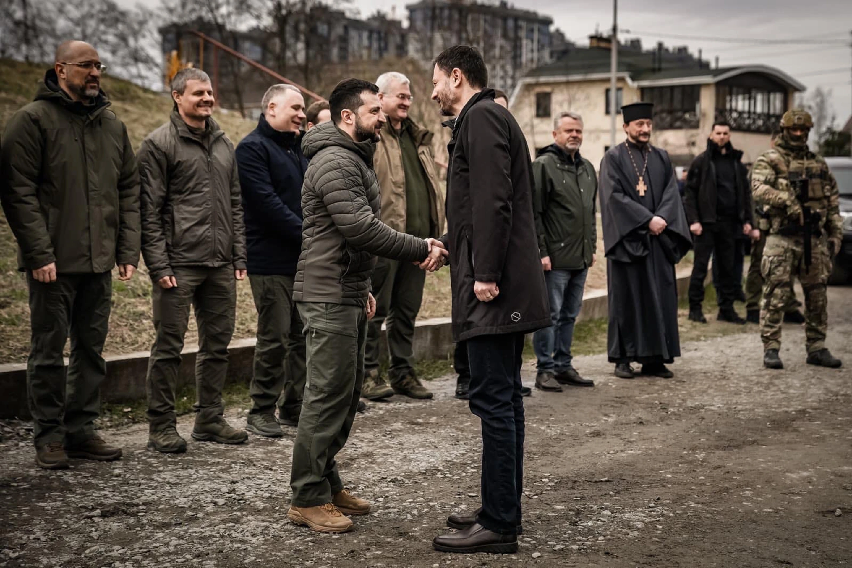 Slovenská delegácia na Ukrajine.