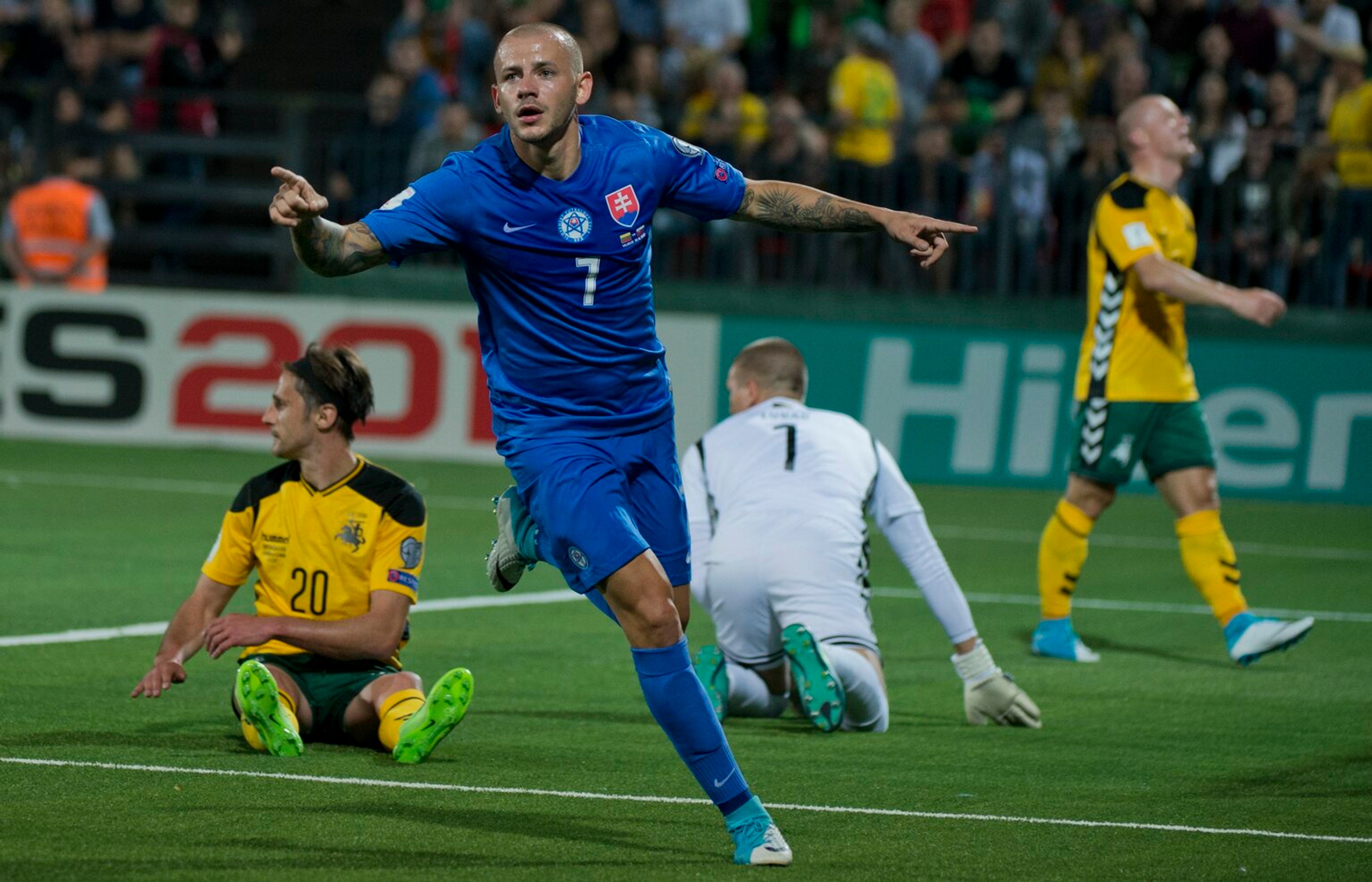 Slovenskí futbalisti vyhrali v kvalifikácii o postup na MS 2018
