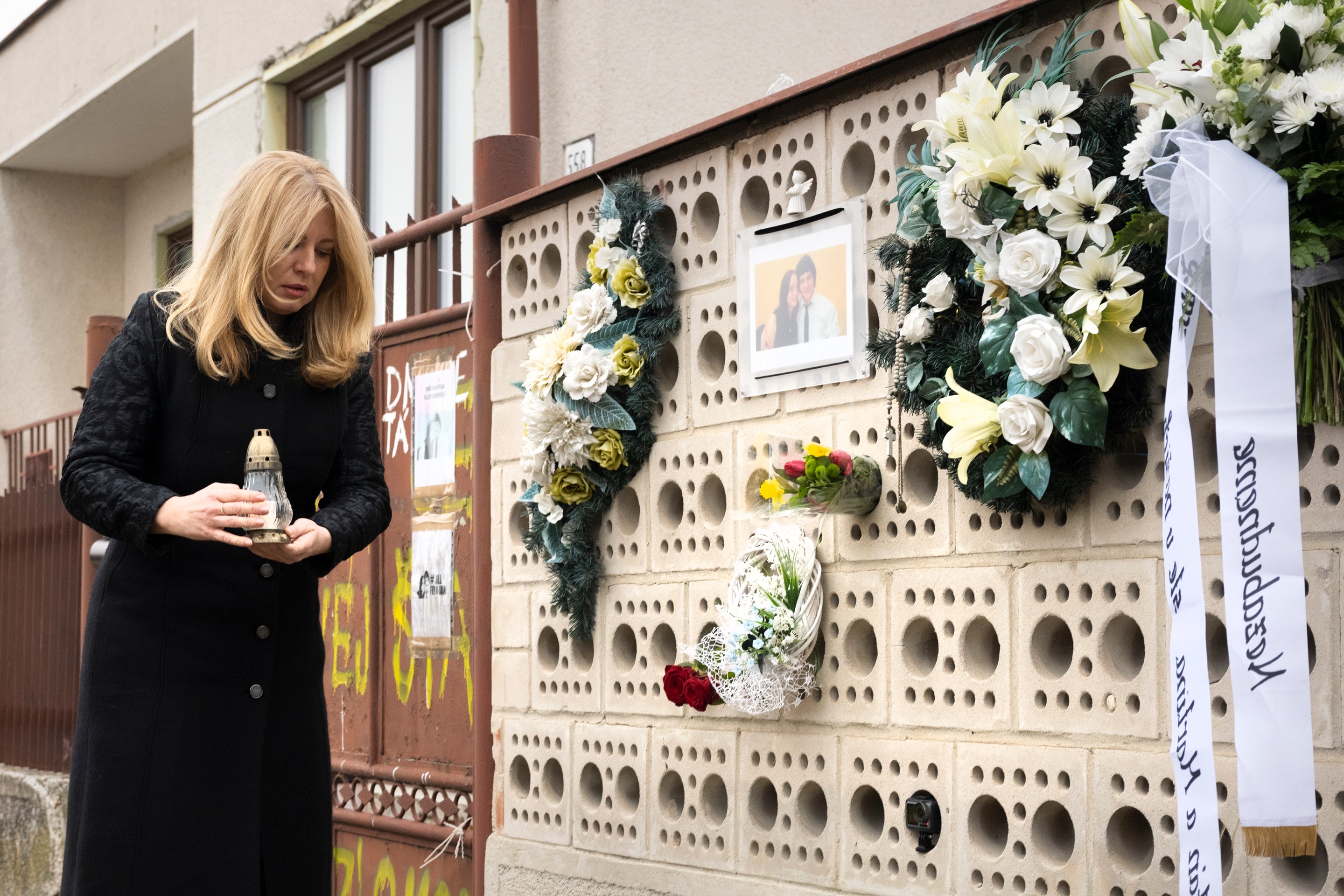 Zuzana Čaputová si uctila pamiatku Jána Kuciaka a Martiny Kušnírovej