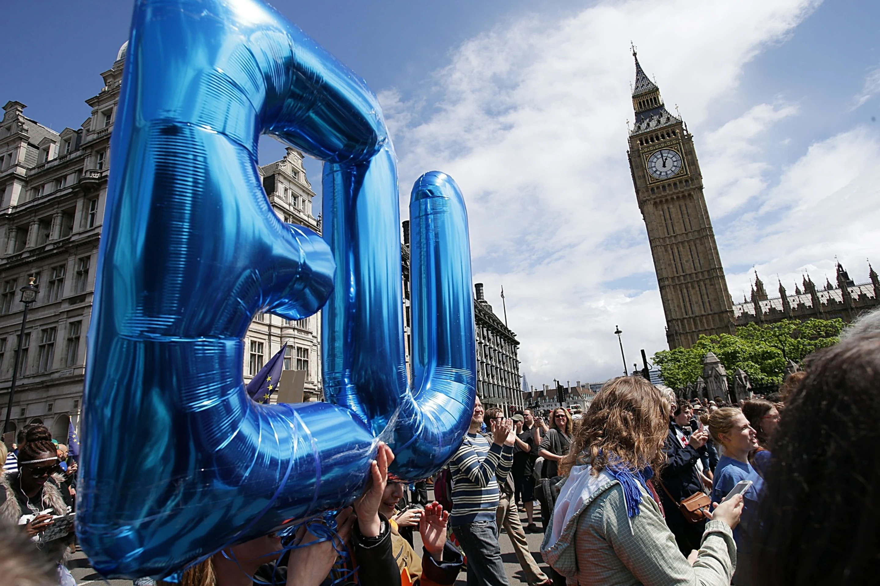Protest proti brexitu.