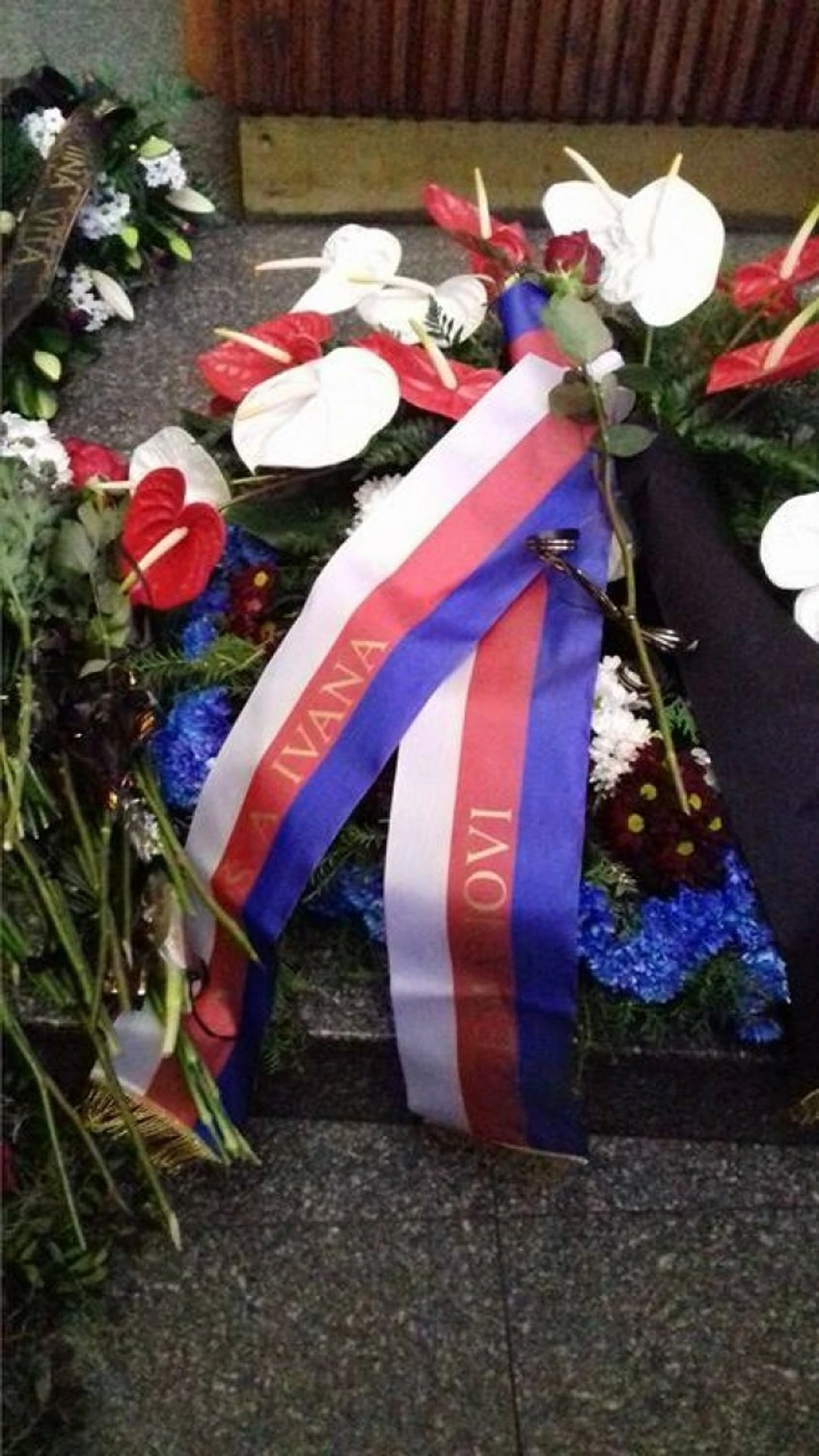 Z poslednej rozlúčky s Věrou Špinarovou.