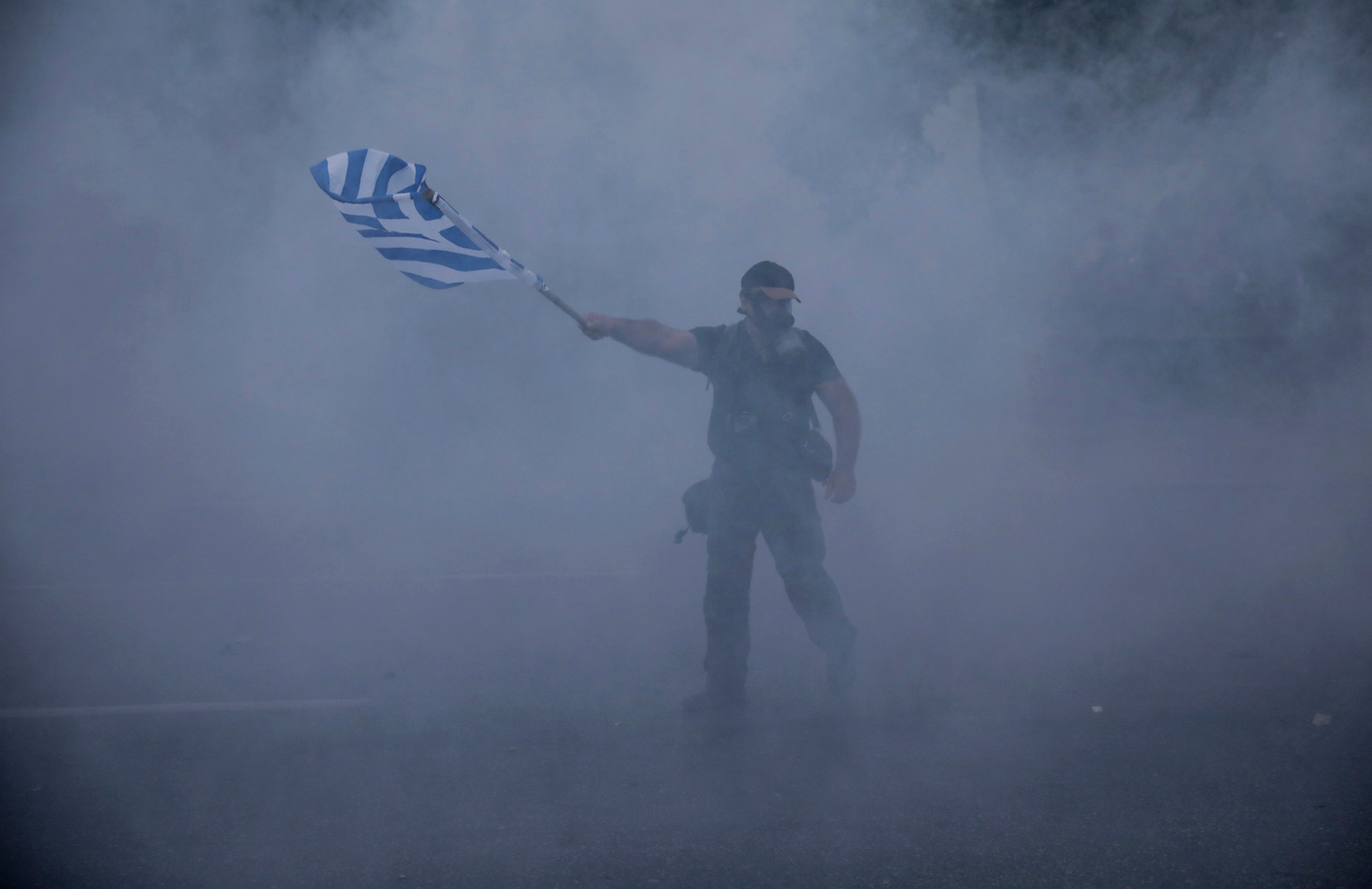 Protest v Thessalonikách.