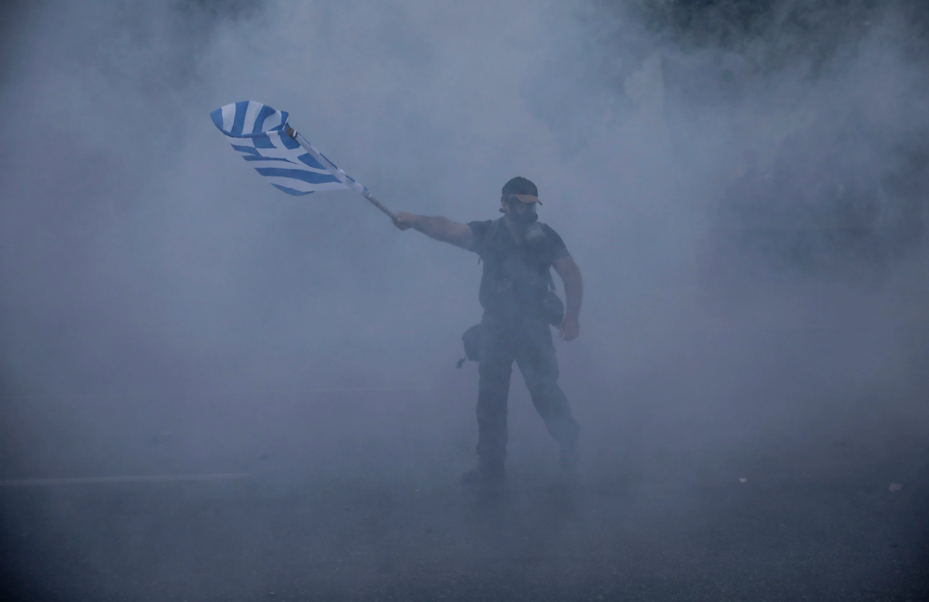 Protest v Thessalonikách.