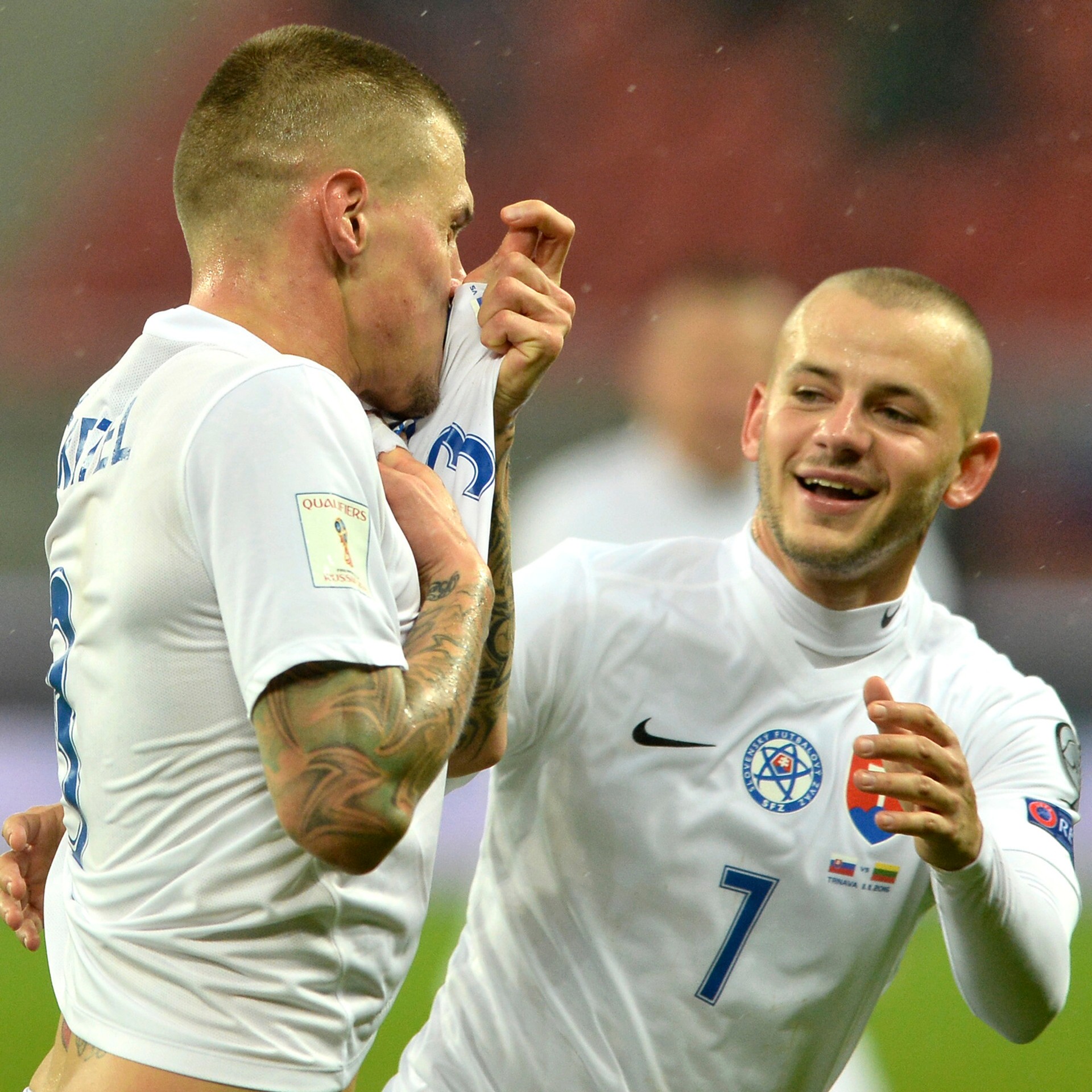 Snímka zo zápasu Slovensko - Litva