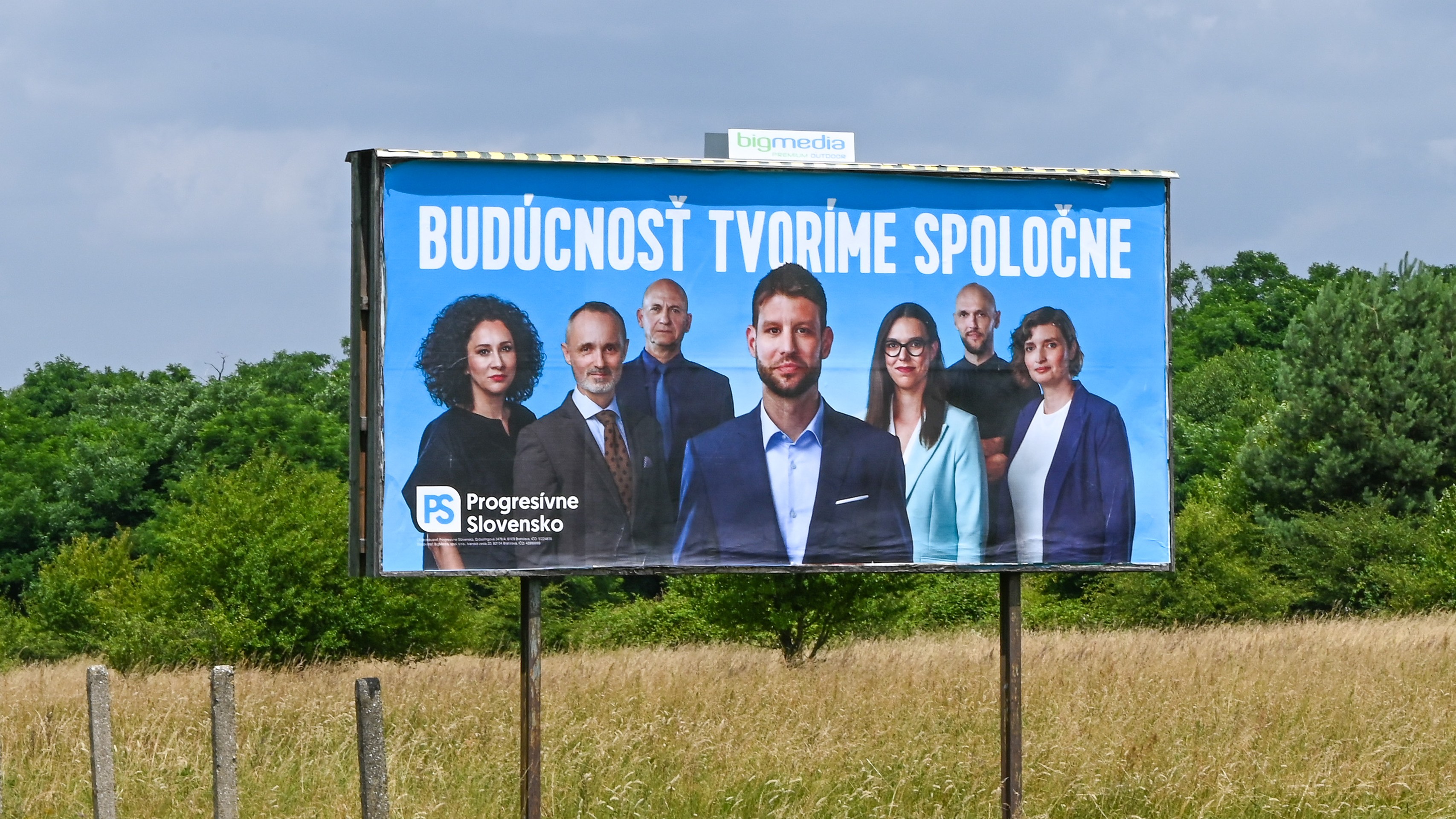 Bilbord strany Progresívne Slovensko.