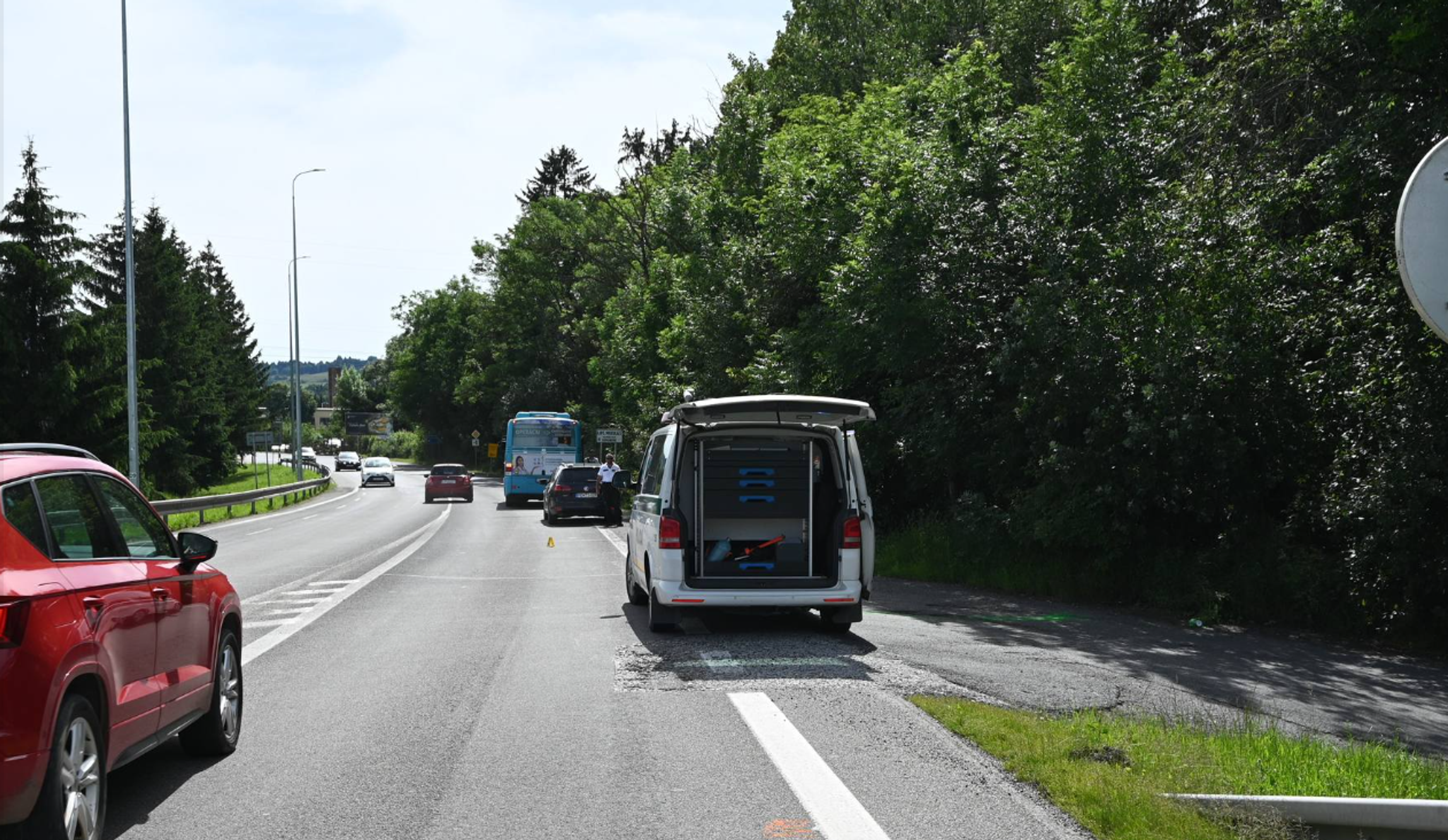 Nehoda pri Liptovskom Mikuláši.