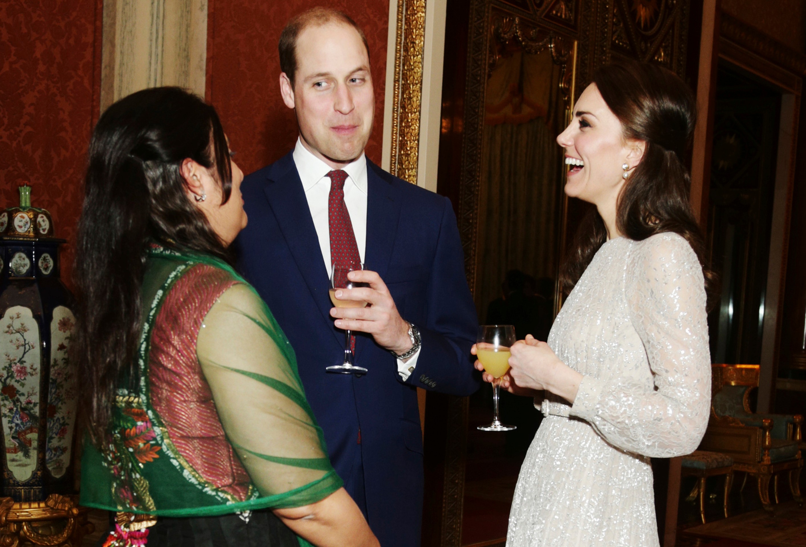 Recepcia v Buckinghamskom paláci. 