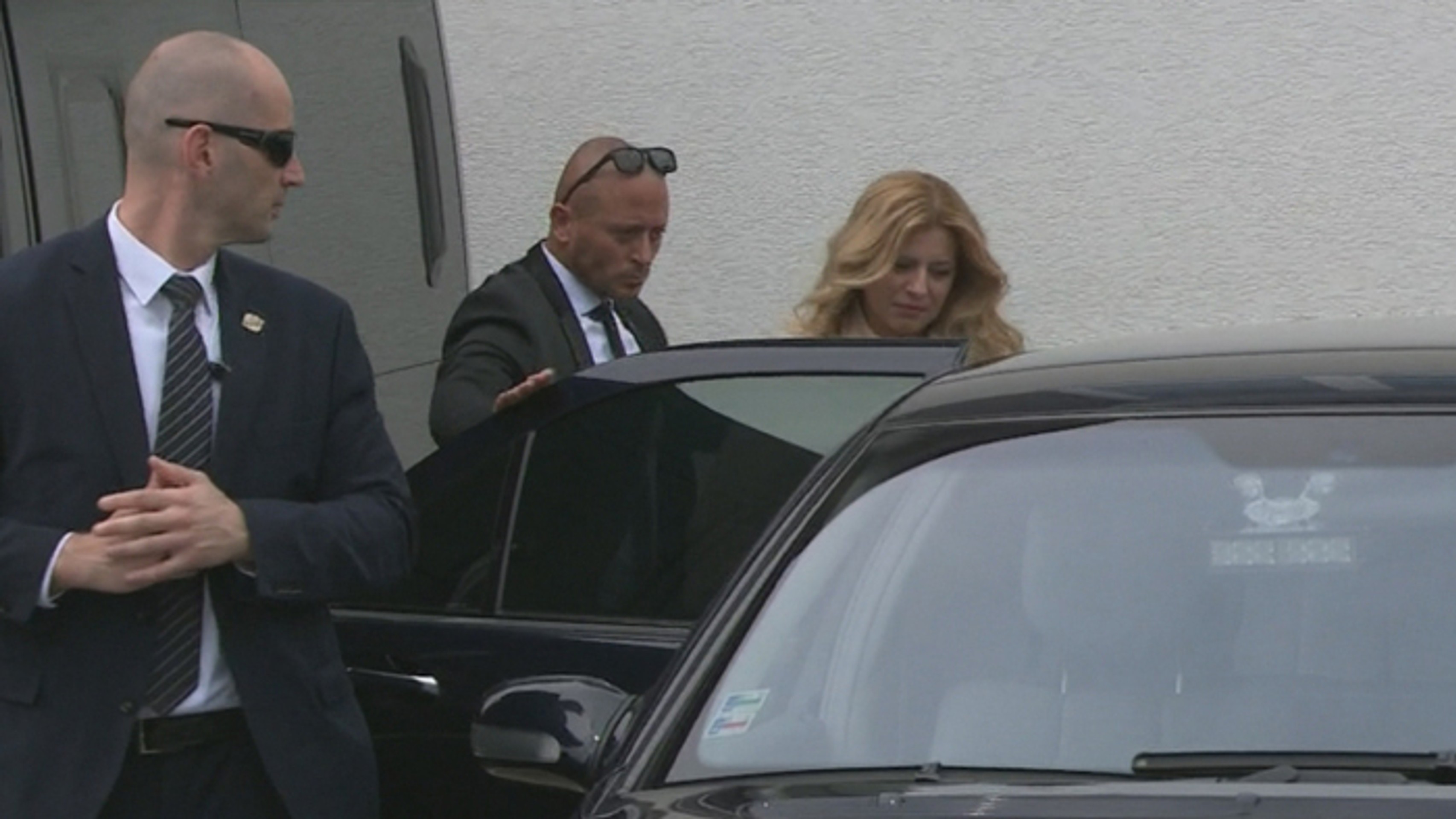 Odchádzajúci prezident Andrej Kiska s manželkou Martinou.