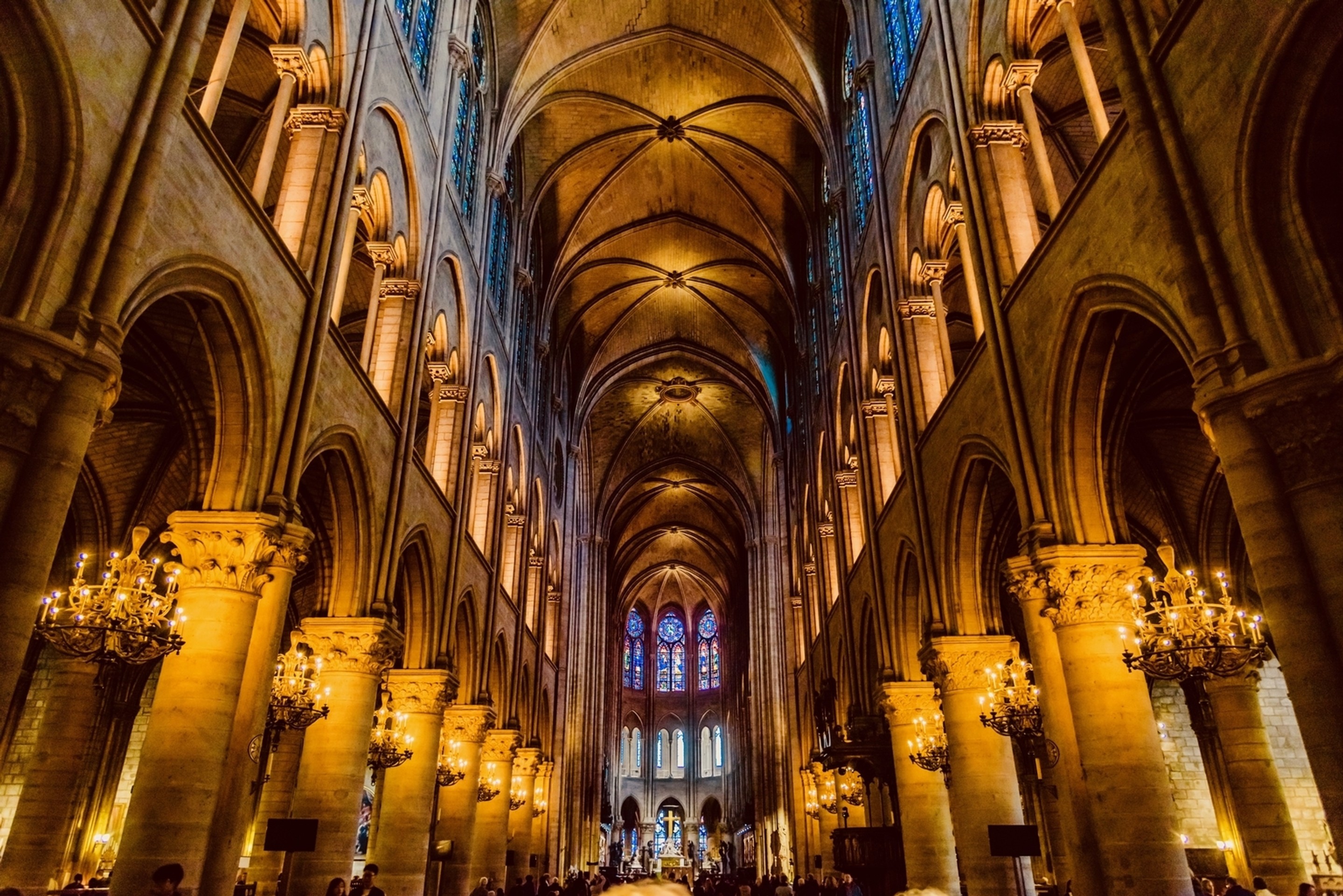 Historická snímka katedrály Notre-Dame