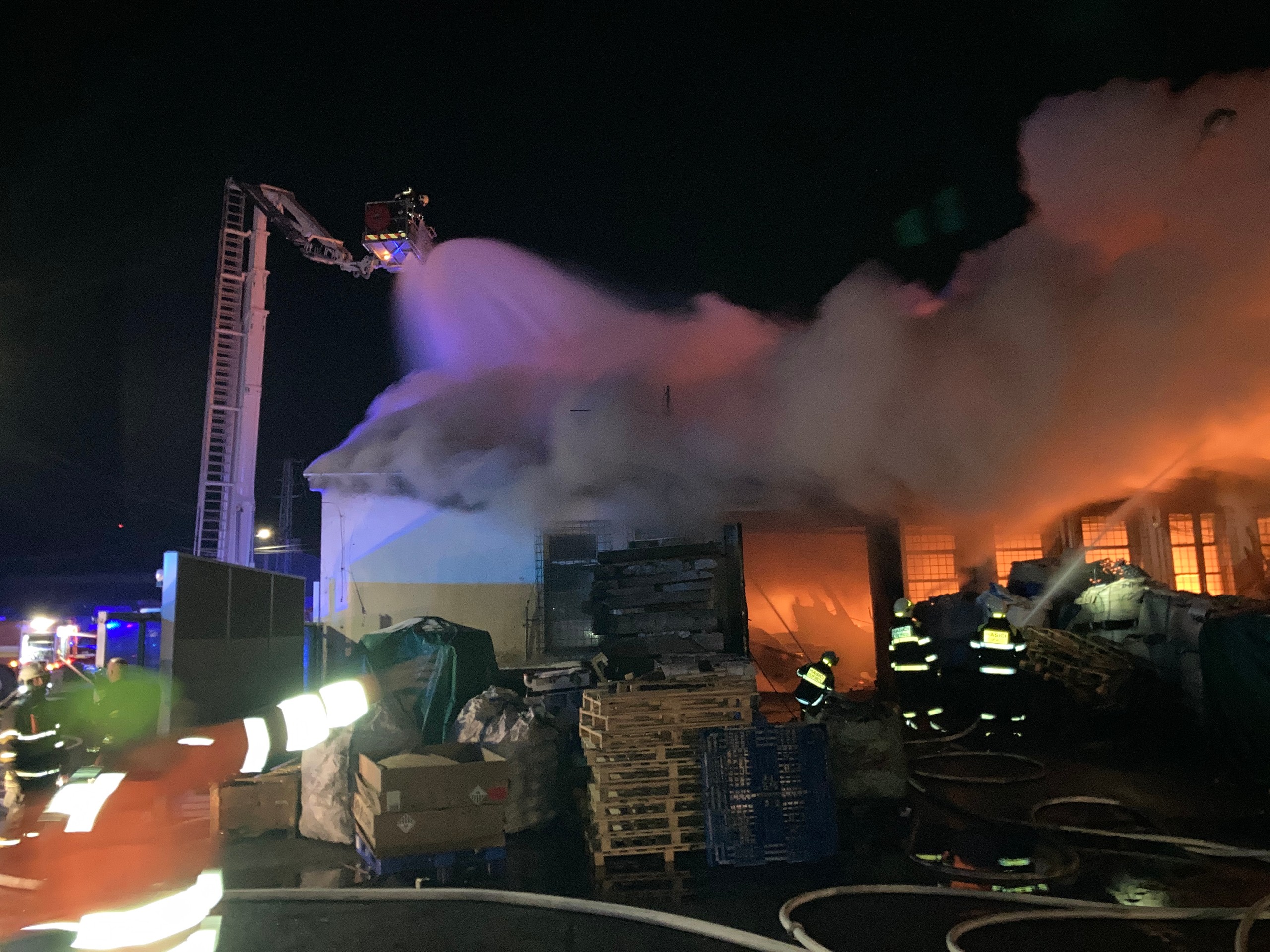 Požiar v Hornom Hričove.