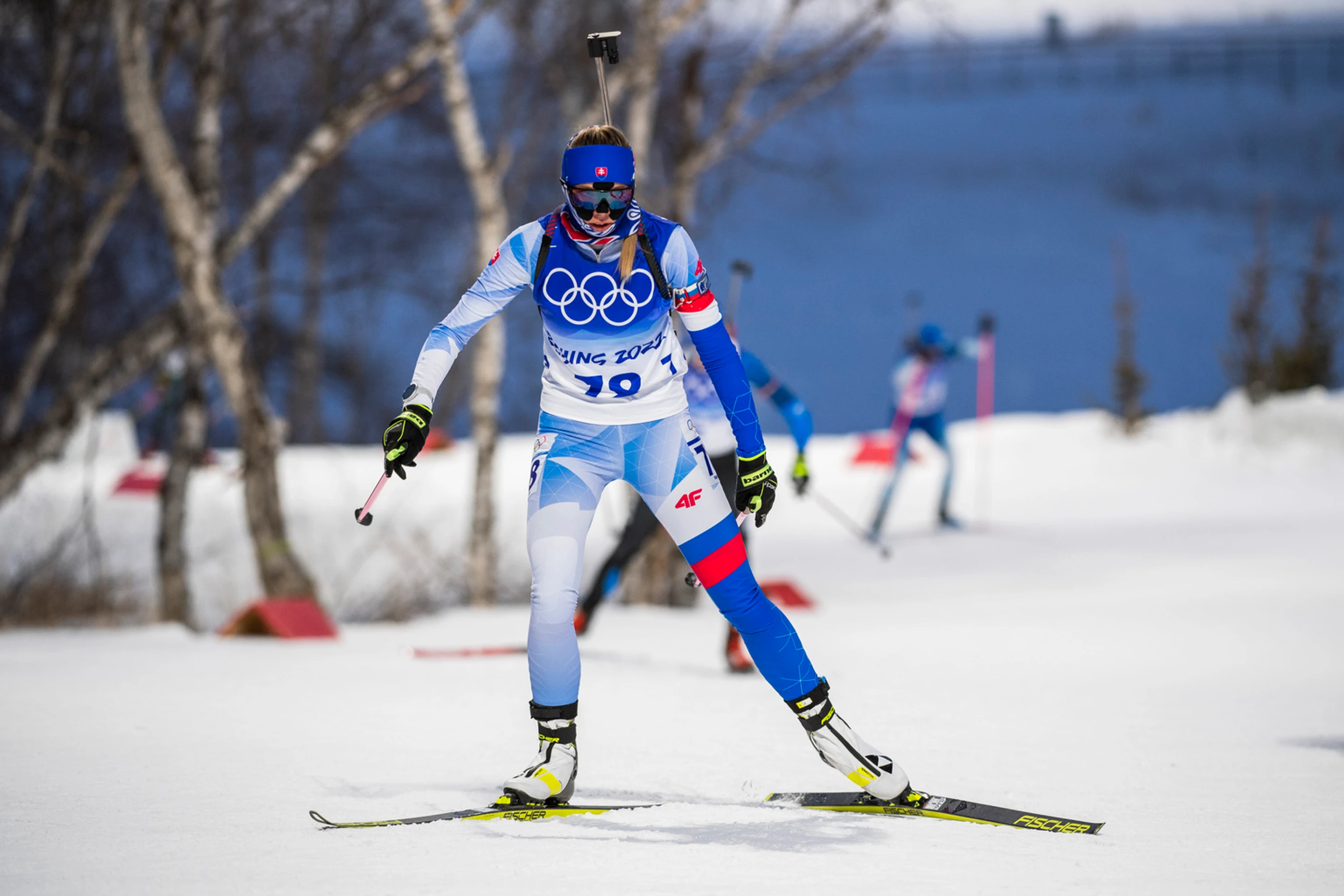 Slovenská biatlonistka Henrieta Horvátová počas vytrvalostných pretekov žien na ZOH 2022.