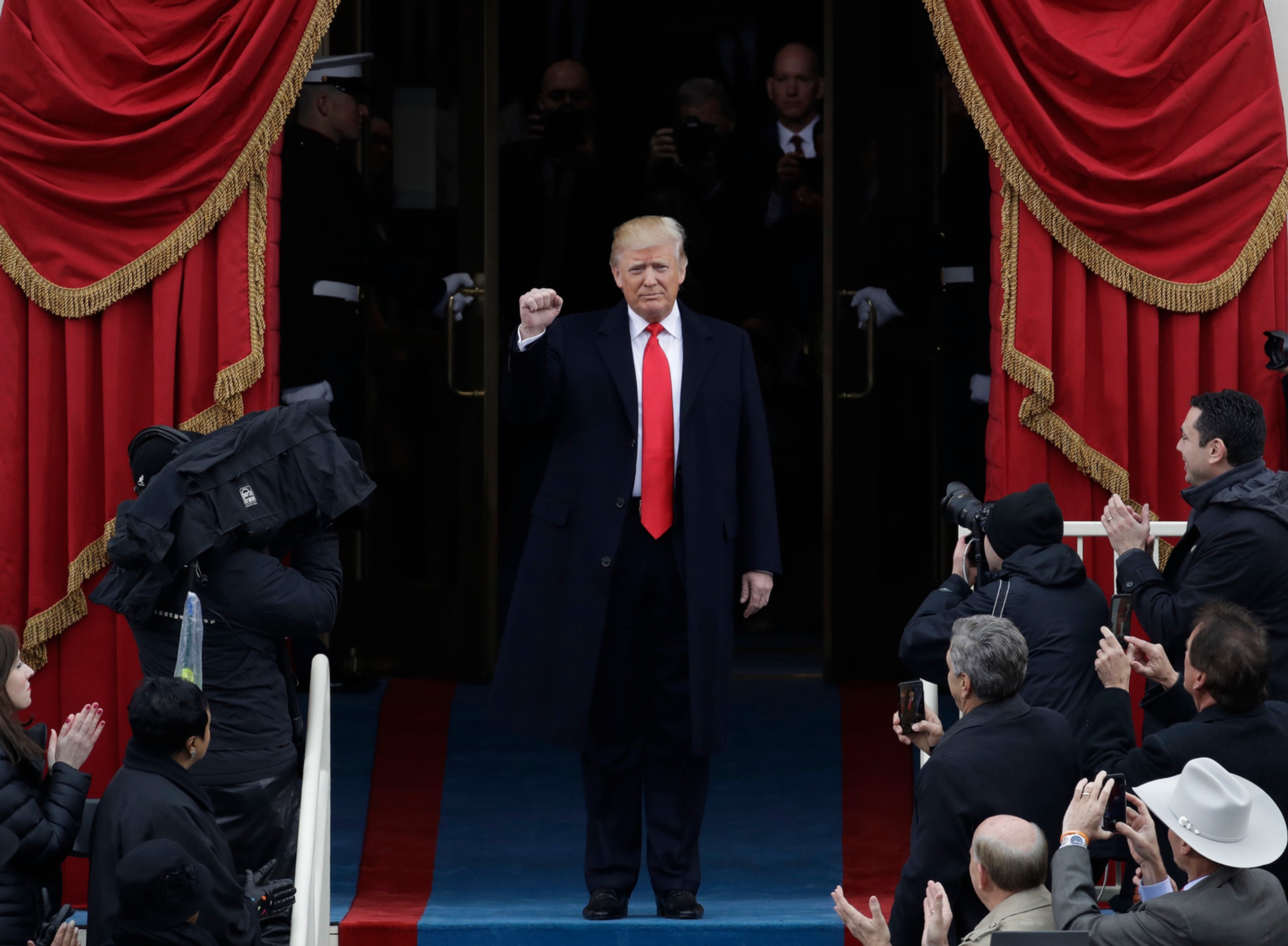 Donald Trump krátko pred zložením prísahy.