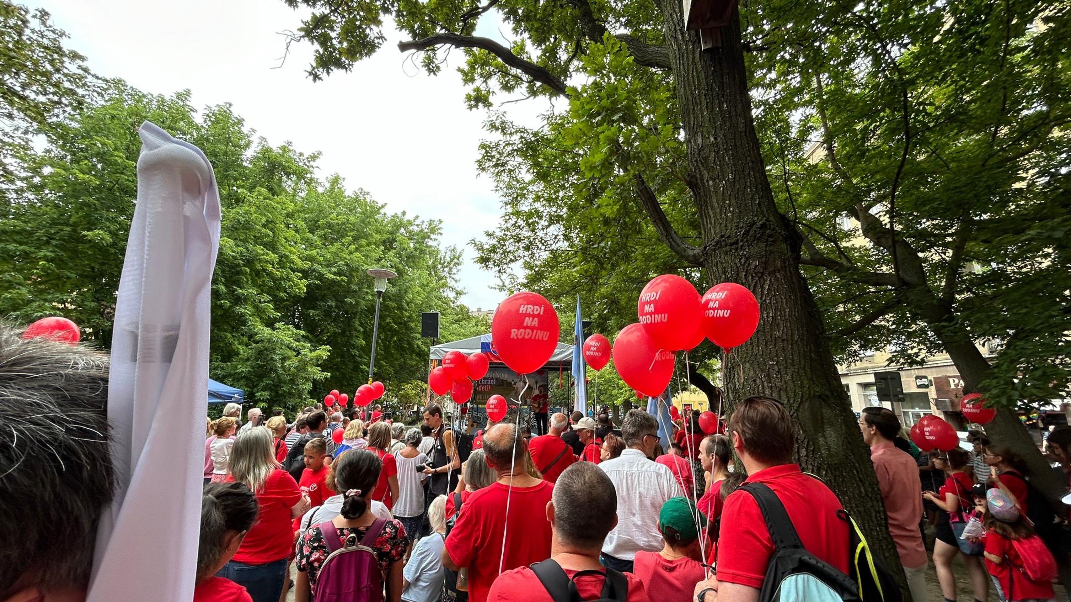 Pochod Hrdí na rodinu.