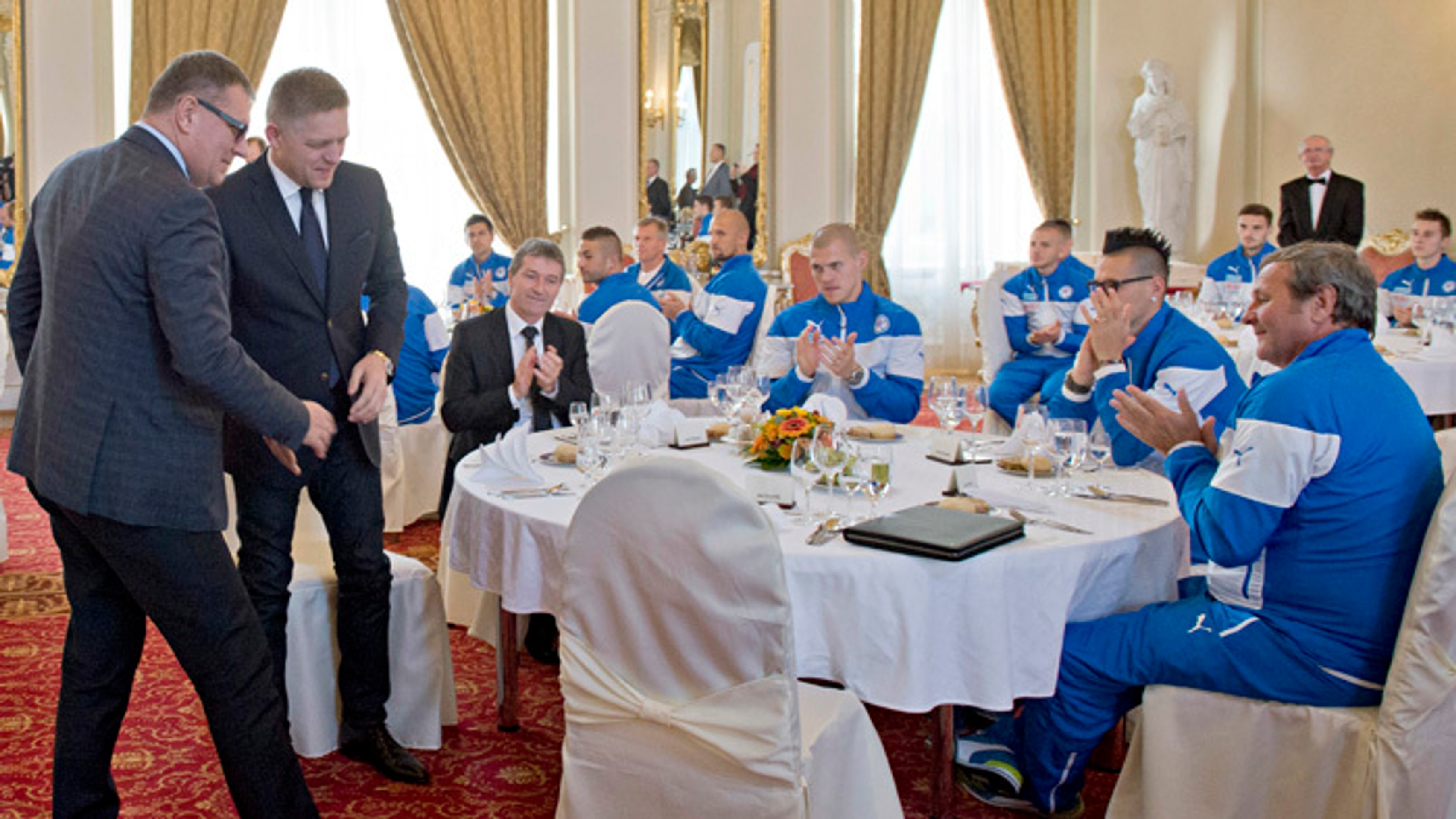 Slávnostný obed reprezentantov u premiéra Roberta Fica.