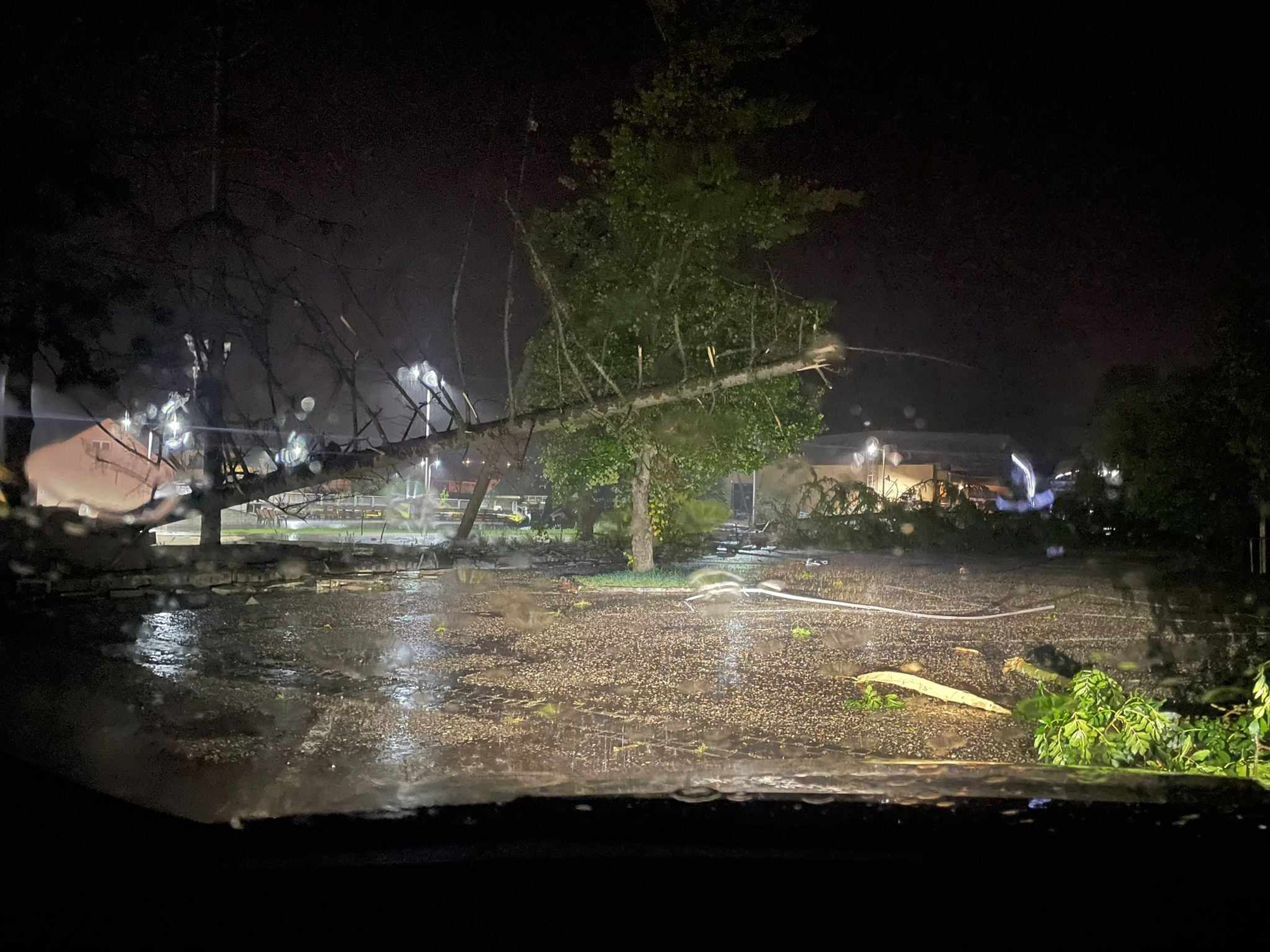 Zničená Podhájska.