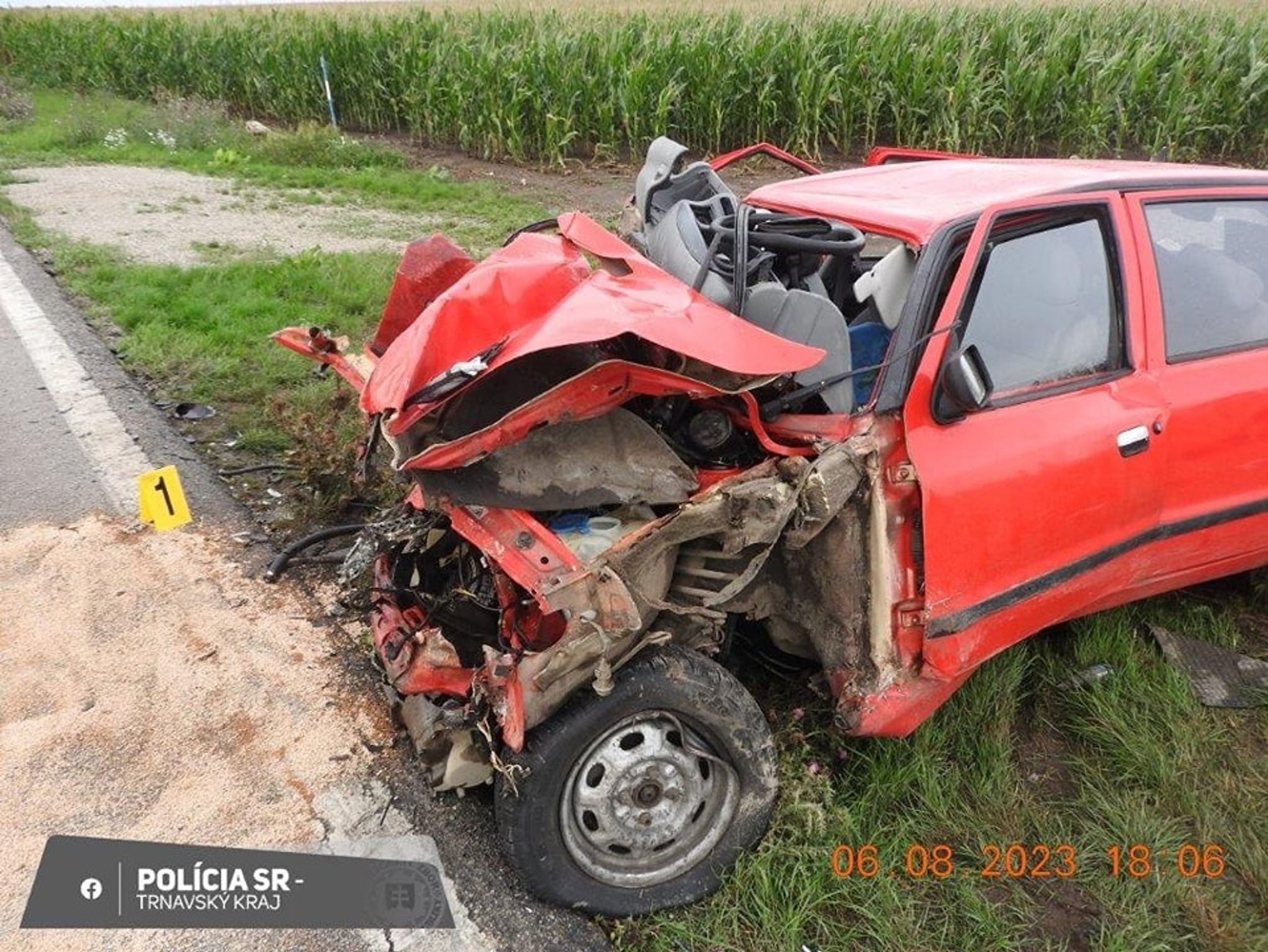 Tragická nehoda neďaleko Trnavy.